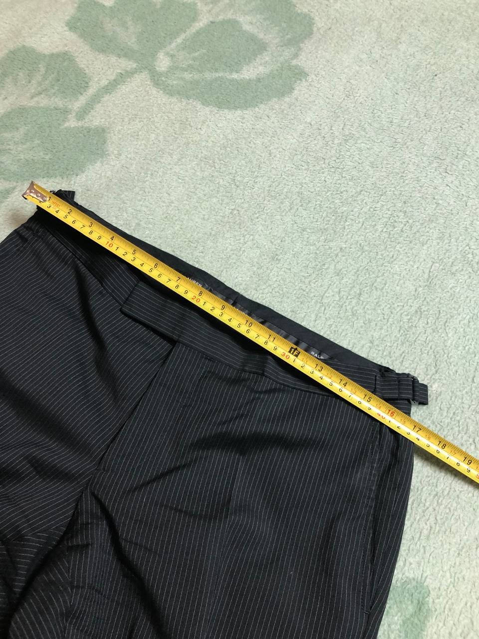 Polo Ralph Lauren RALPH LAUREN BLACK LABEL Black Cotton Flat Front Dress Pants Size US 31 - 8 Thumbnail