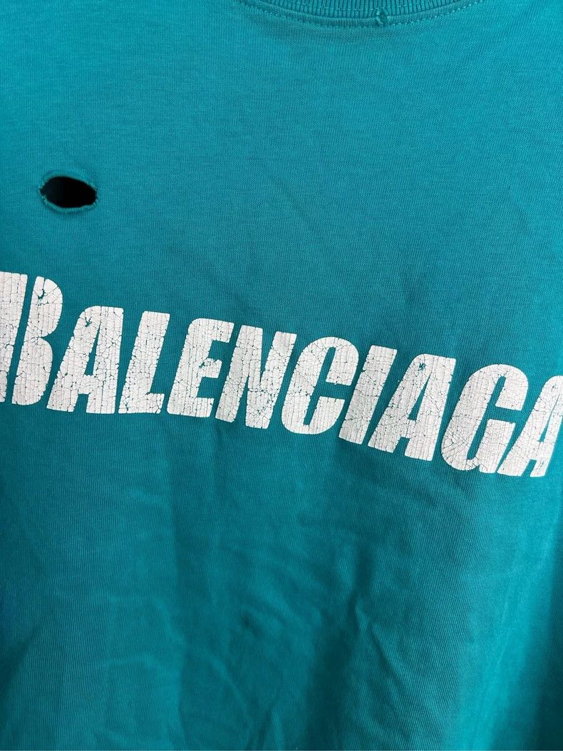Balenciaga Balenciaga Lake Green Big Hole short sleeves 2503-Nextarrow Size US L / EU 52-54 / 3 - 3 Thumbnail