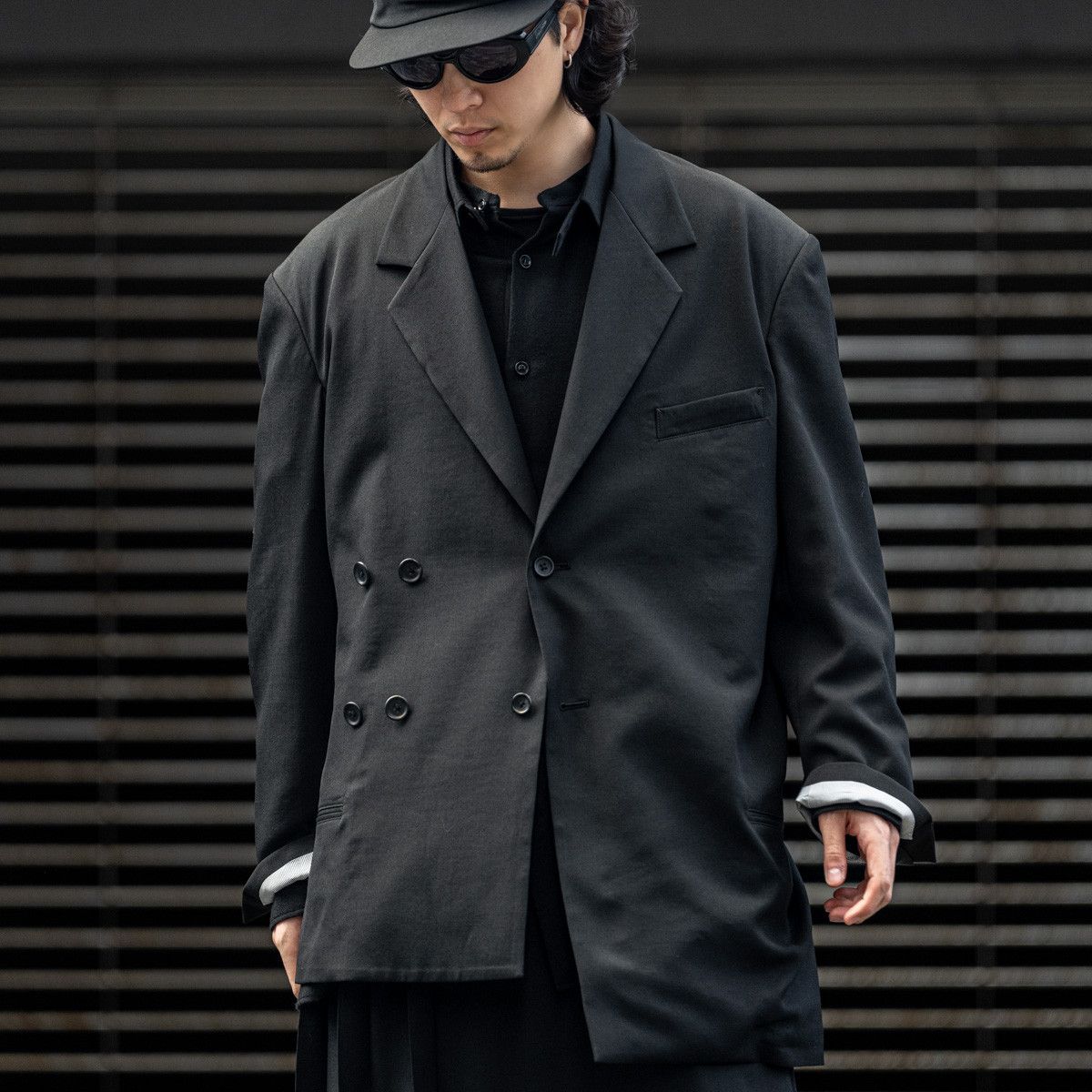 Yohji Yamamoto Yohji Yamamoto Pour Homme W/GABARDINE DRAPING JACKET BLAZER Size US M / EU 48-50 / 2 - 9 Thumbnail