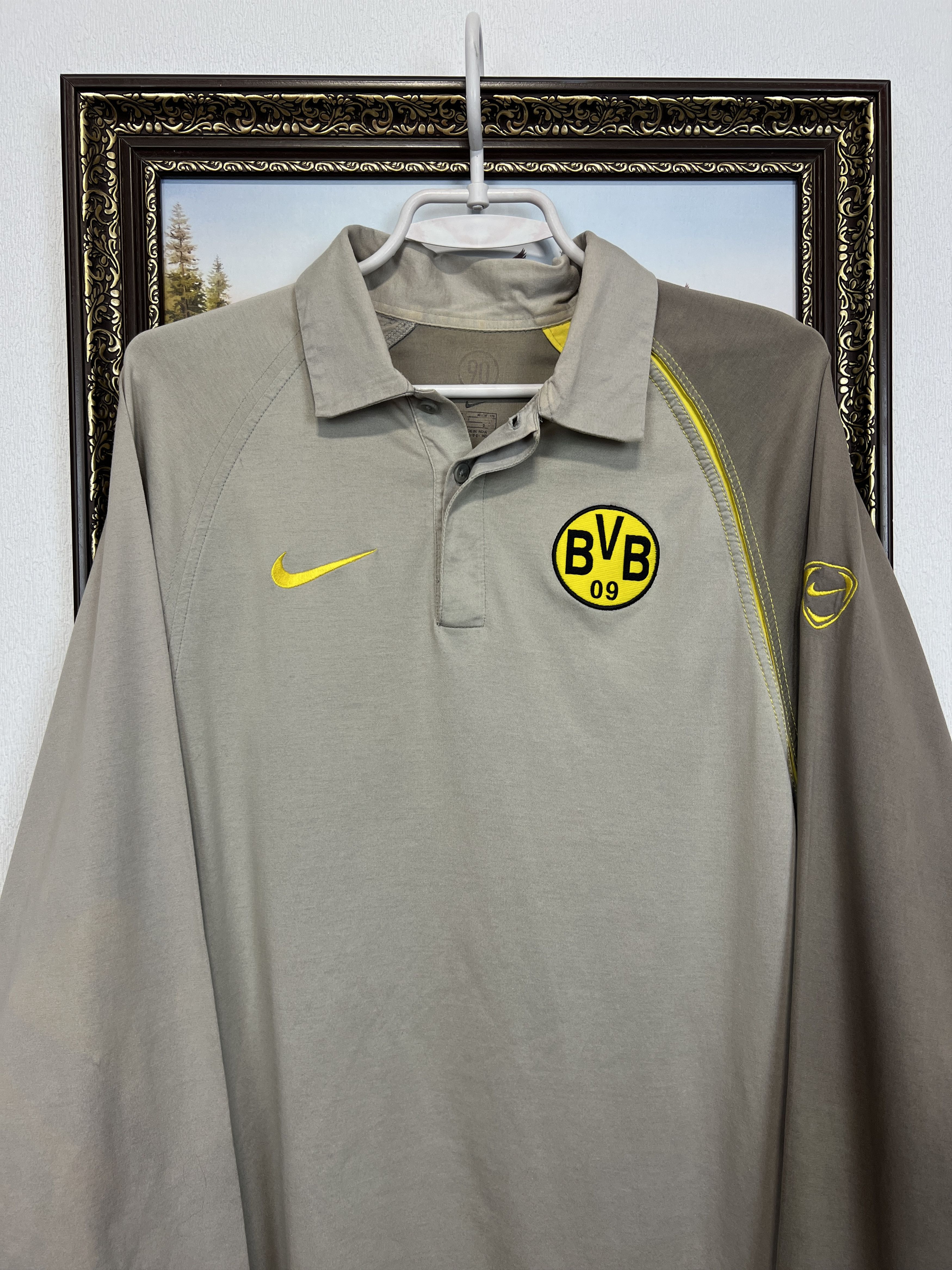 Nike Borussia Dortmund Long Sleeve Shirt Polo Jersey Sweatshirt Size US M / EU 48-50 / 2 - 2 Thumbnail