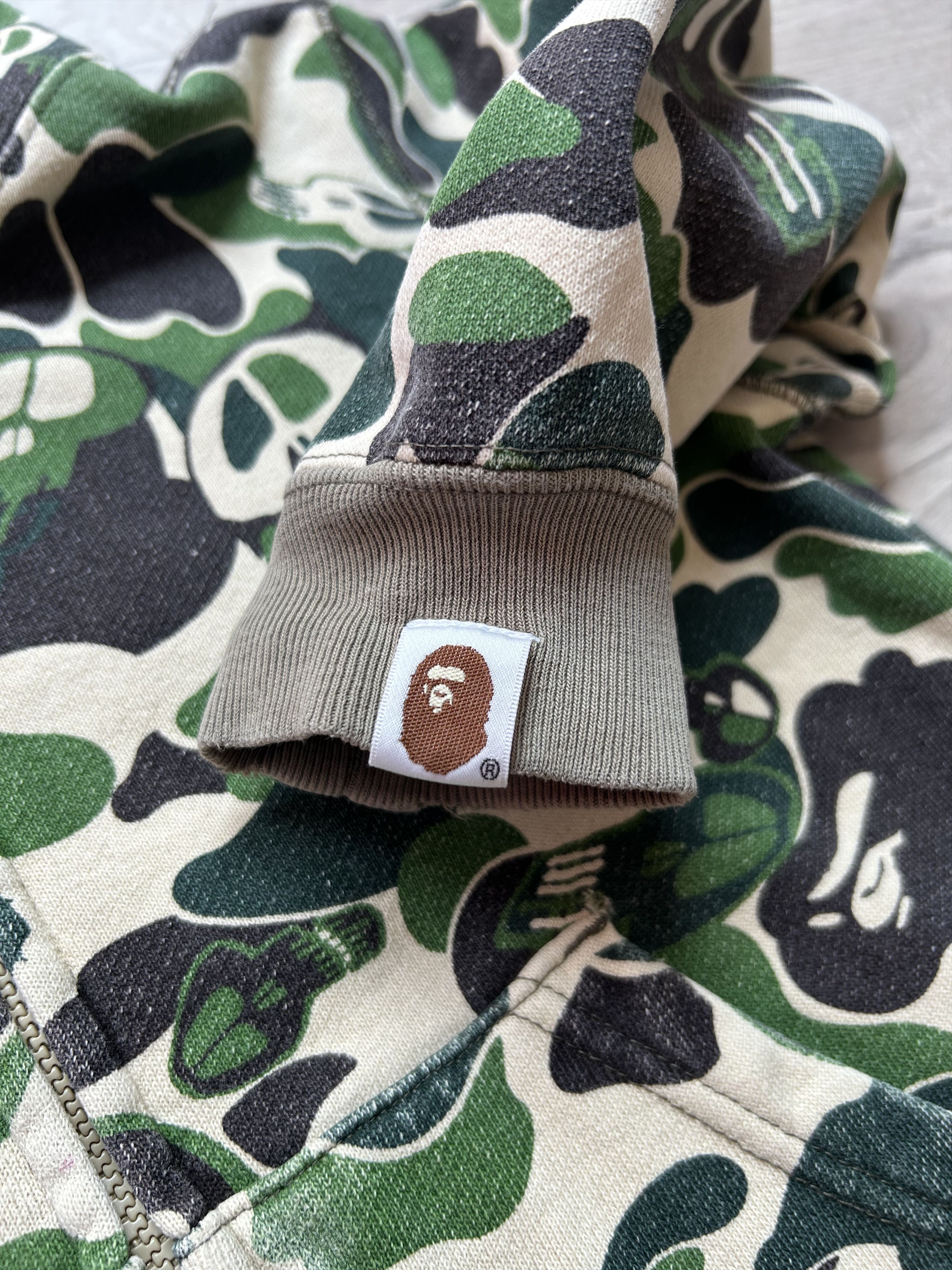 Bape × Stussy 2010 BAPExStussy Full Zip Hoodie 'Skull Camo' [Size Kid 110] Size US XXS / EU 40 - 5 Thumbnail
