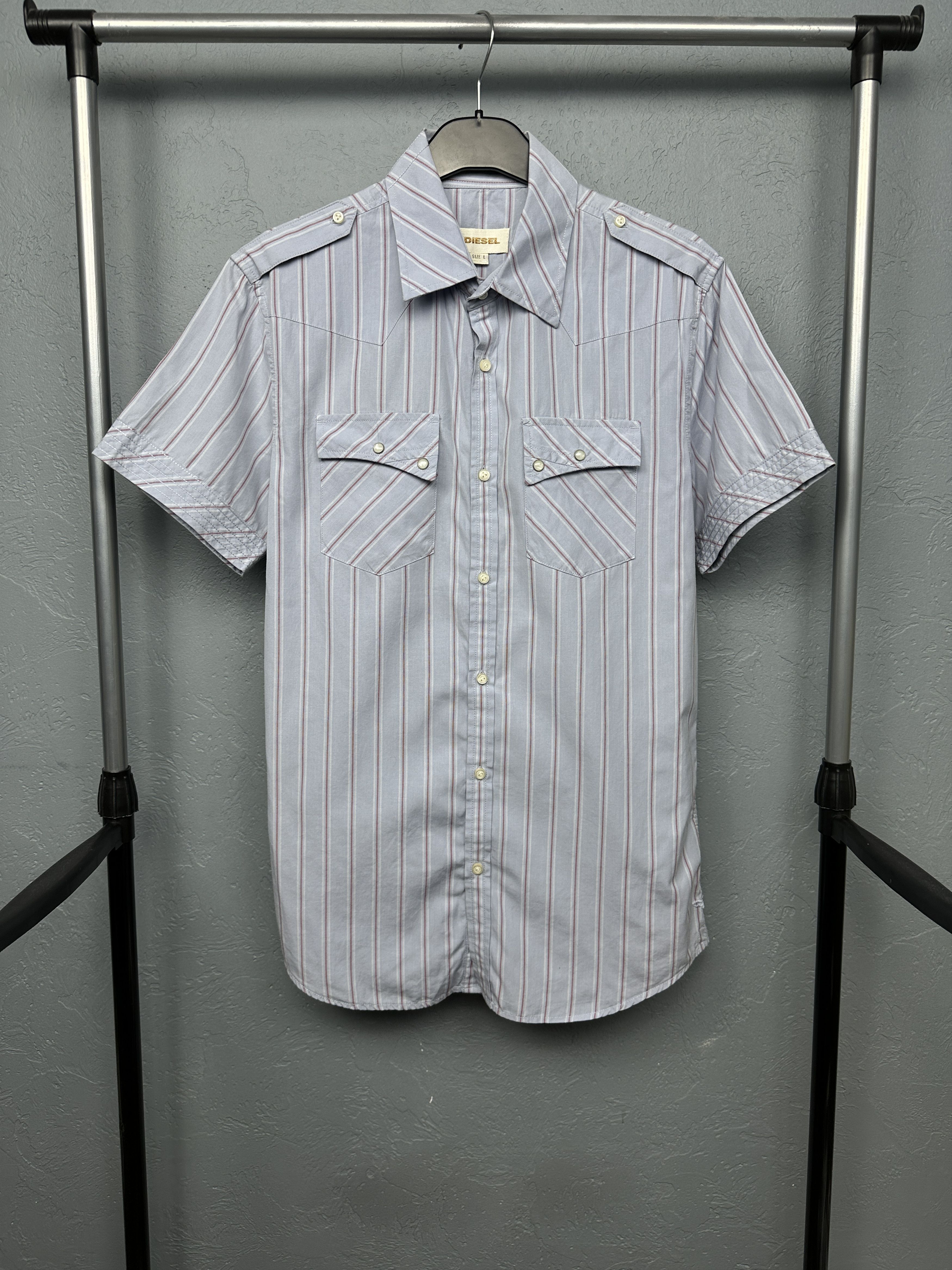 Diesel Diesel Mens Short Sleeve Shirt Size US L / EU 52-54 / 3 - 1 Thumbnail