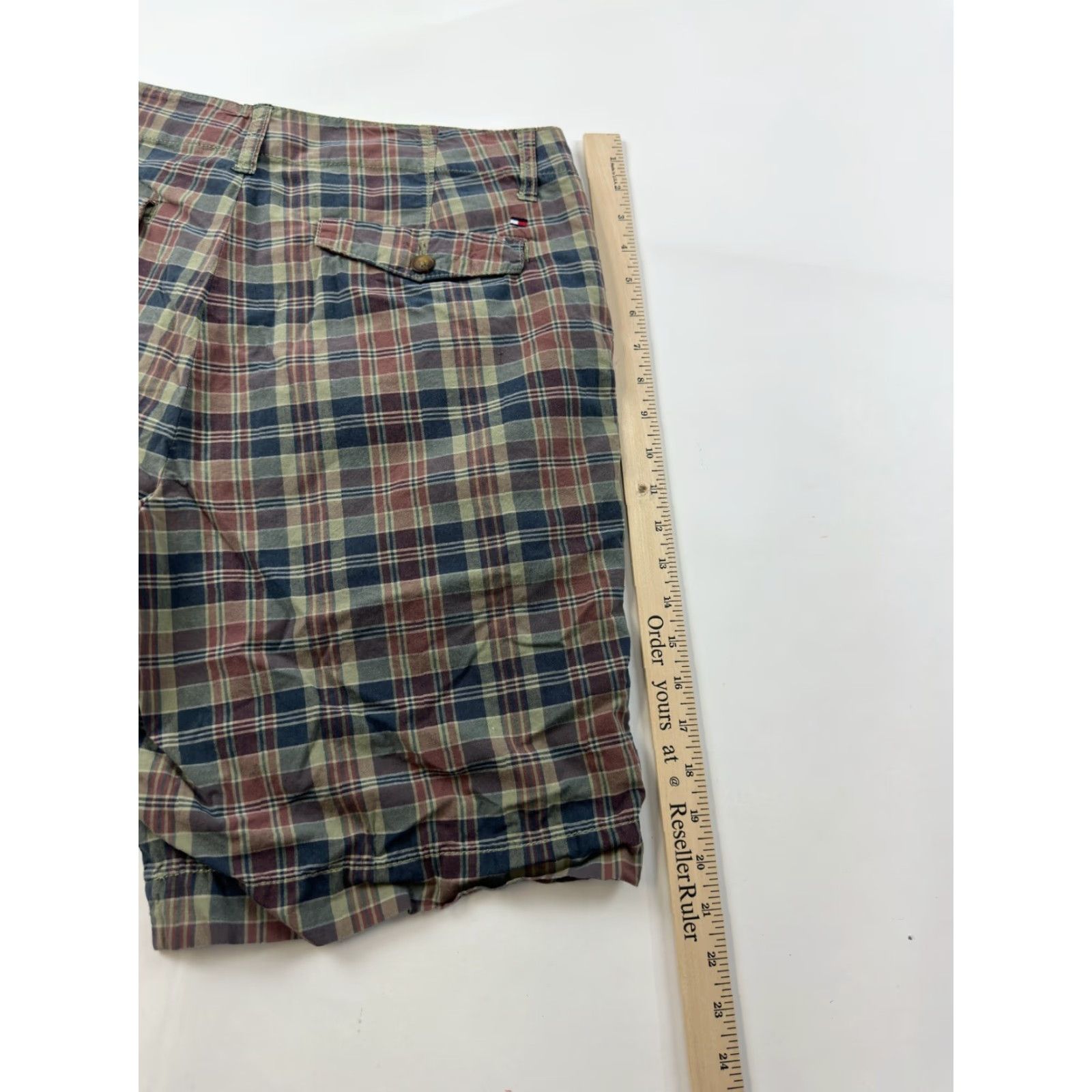 Tommy Hilfiger Tommy Hilfiger Shorts Men’s 34 Plaid Chino Golf Multicolor Cotton, Men, 34, Regular, Plaid Chino Golf Shorts Size US 34 / EU 50 - 6 Thumbnail