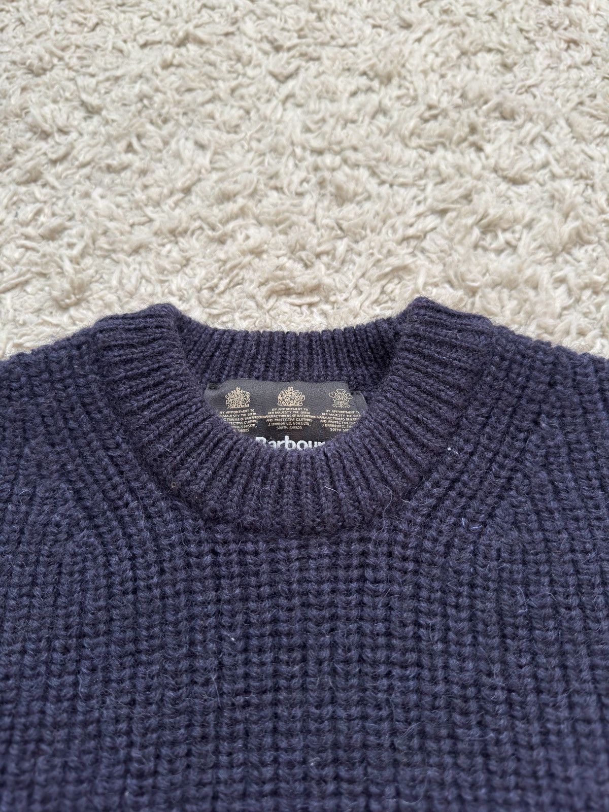 Barbour Barbour Tyne Crew Neck Knit Sweater Navy Size US M / EU 48-50 / 2 - 9 Thumbnail