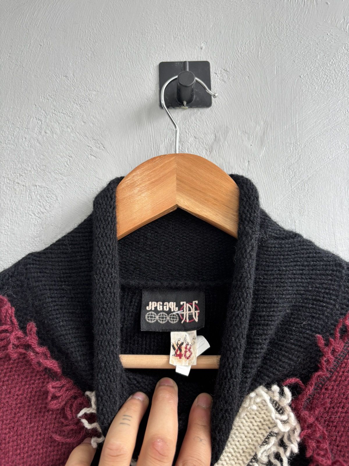 Jean Paul Gaultier Jean Paul Gaultier AW1994 quilted pattern knitwear Size US M / EU 48-50 / 2 - 9 Thumbnail