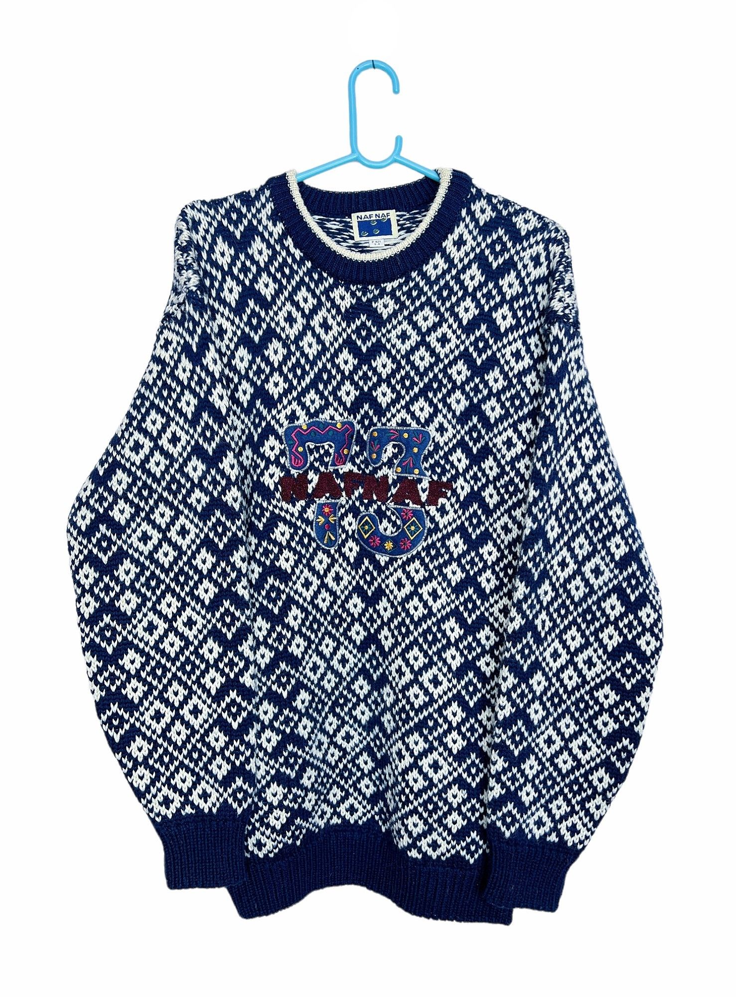 Designer × Vintage Vintage Naf Naf Knit Sweater #73 Logo Size US M / EU 48-50 / 2 - 9 Thumbnail