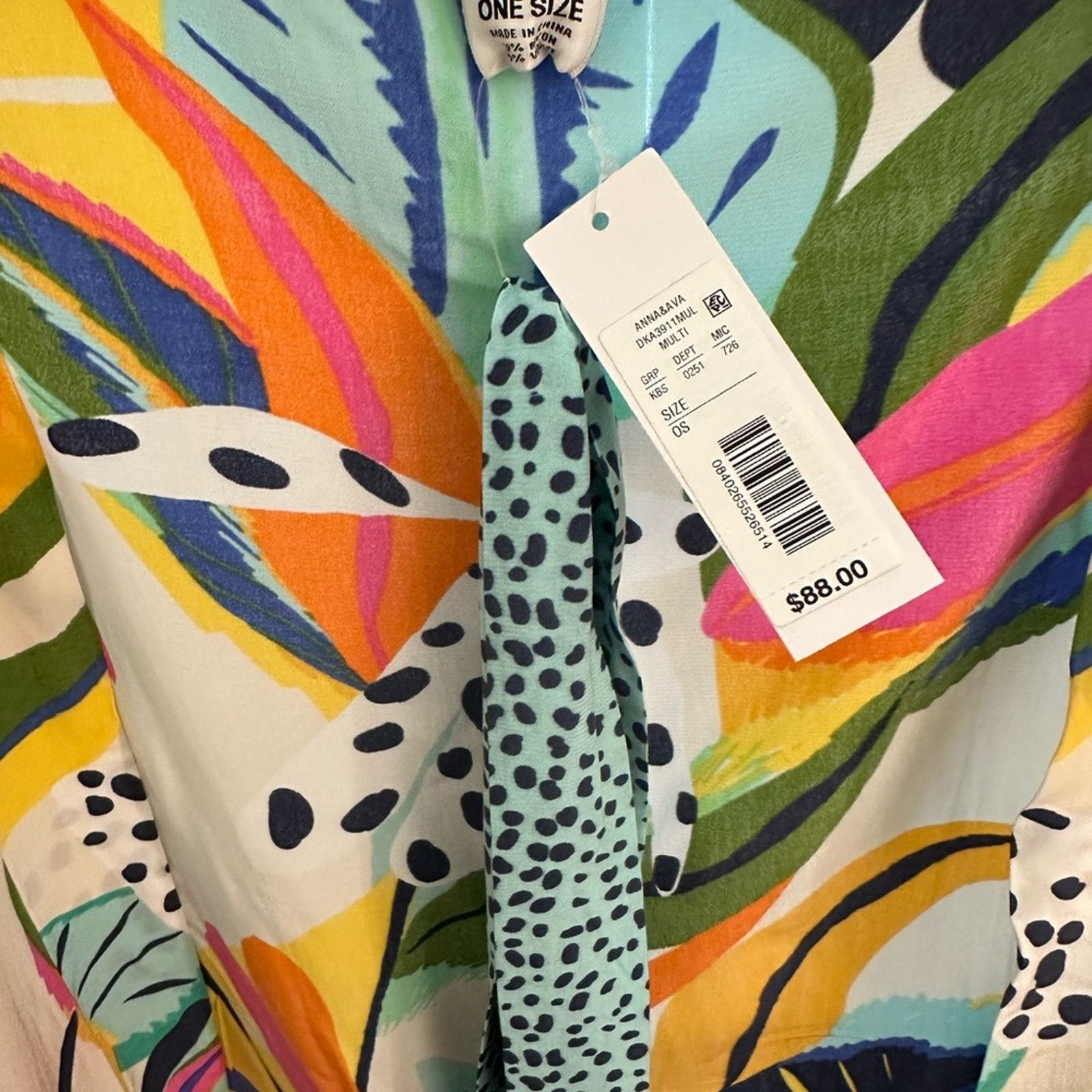Other Brooke Webb for Anna & Ava Vibrant Tropical Kimono OS Size ONE SIZE - 3 Thumbnail
