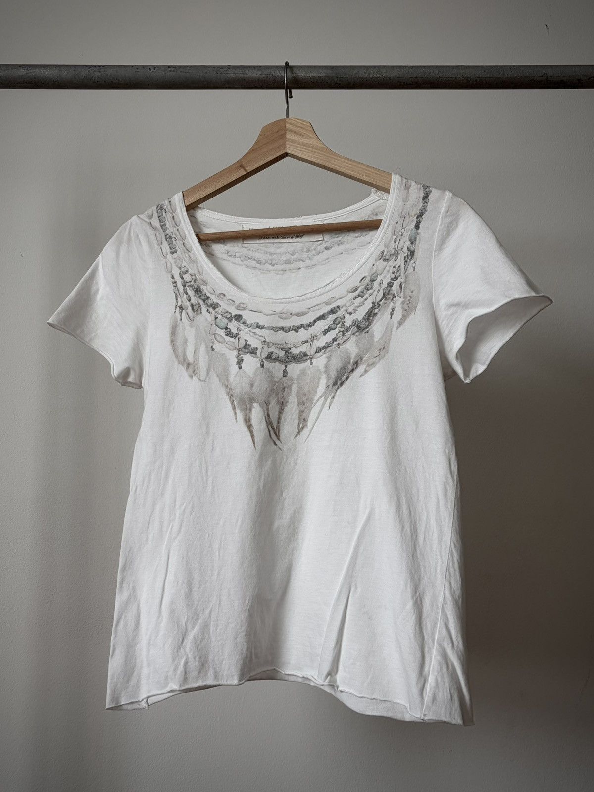 GOA Goa poem necklace feather t shirt vkei lgb style | Grailed