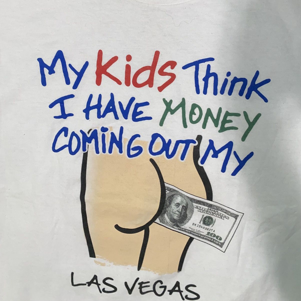 Vintage Vintage 90s Humor Las Vegas Souvenir Gag Tee Size US L / EU 52-54 / 3 - 2 Thumbnail