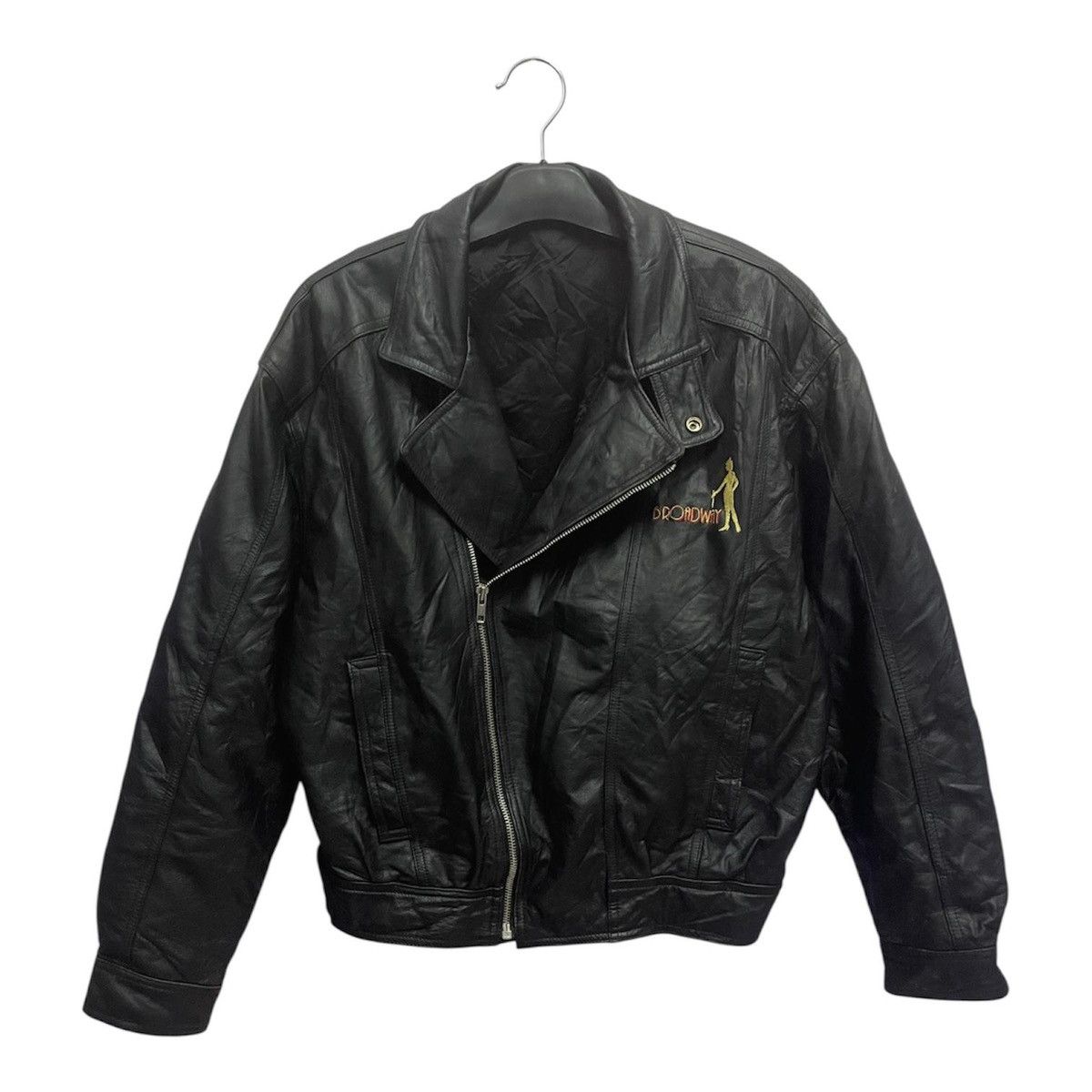 Japanese Brand BROADWAY Rider Double Collar Leather Jacket Size US M / EU 48-50 / 2 - 1 Thumbnail
