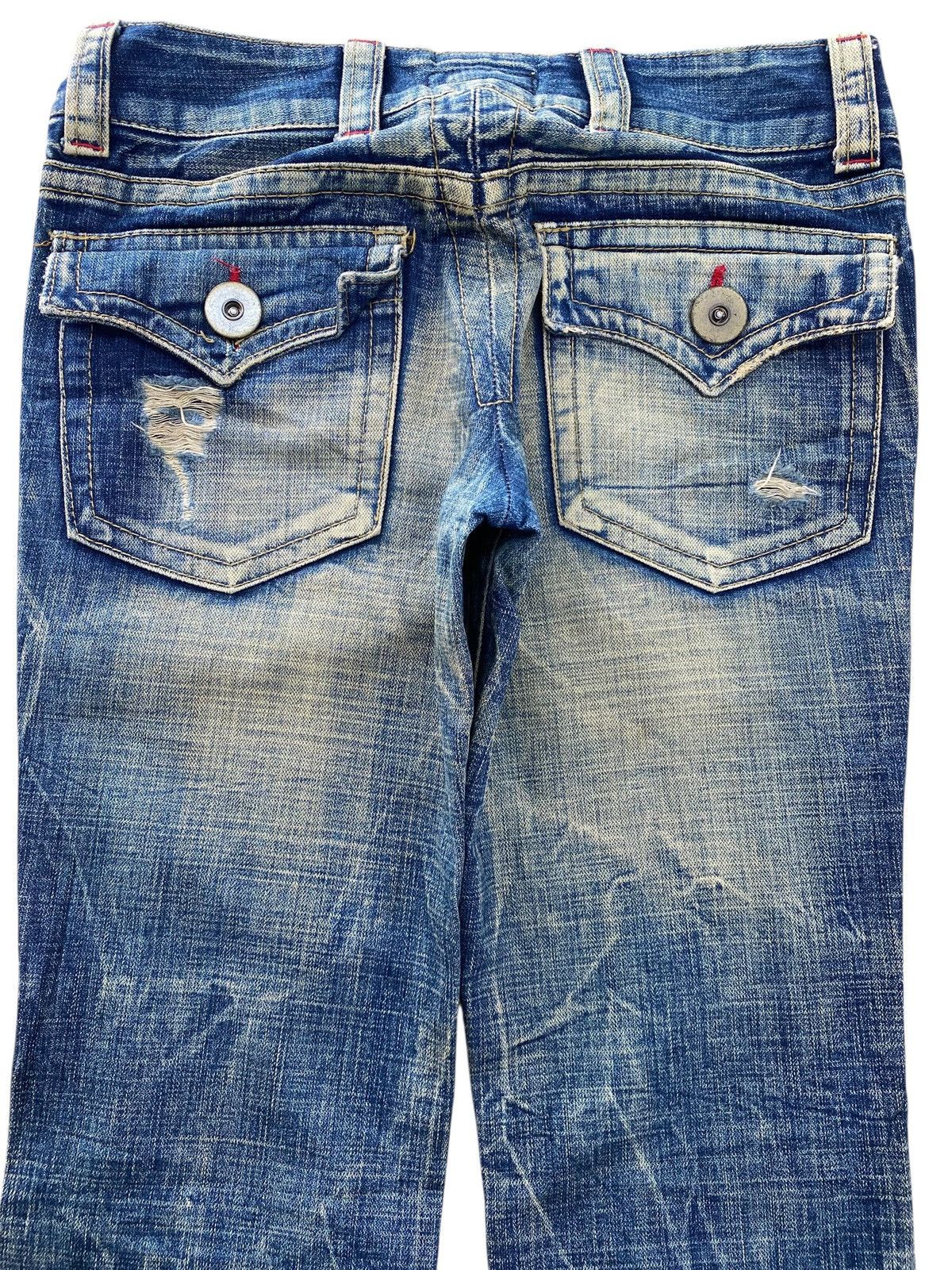 Japanese Brand Japanese Brand Honey Comb Distressed Style Boot Cut Leg Jean Size US 29 - 3 Thumbnail