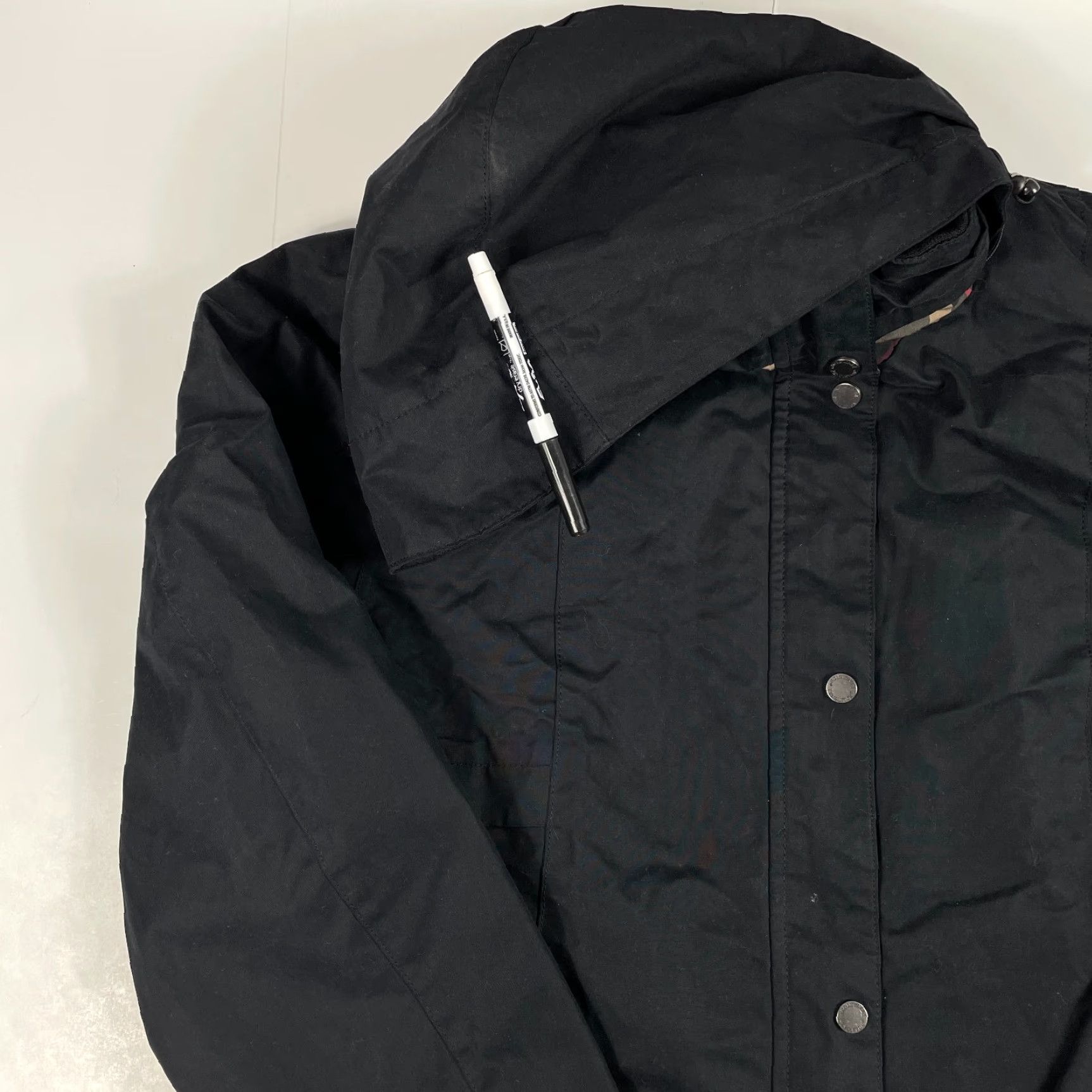 Pendleton VINTAGE Pendleton Jacket Women XL Black Rain Water Resistant Hooded Plaid Lined Size XL / US 12-14 / IT 48-50 - 2 Thumbnail