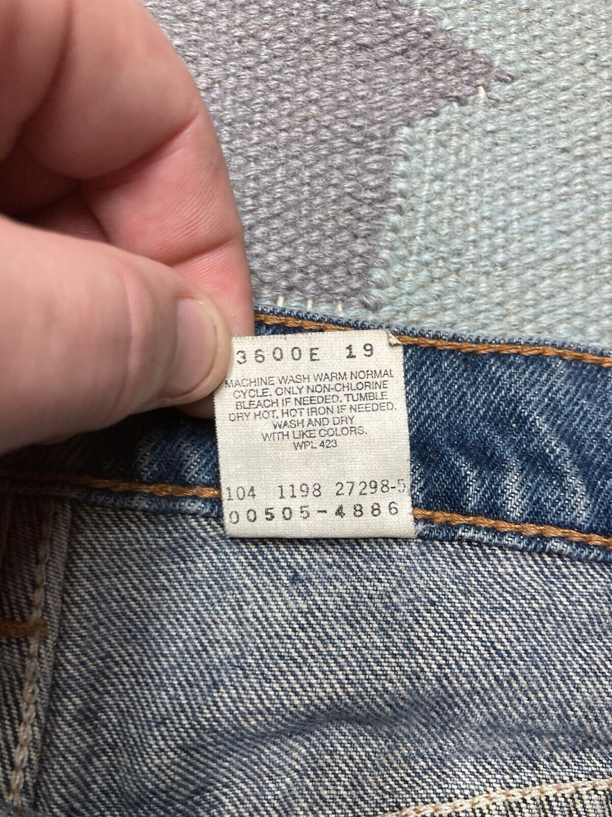 Levi's × Vintage Levi’s 505 jeans regular straight leg denim wash skate 30x33 Size US 30 / EU 46 - 8 Thumbnail