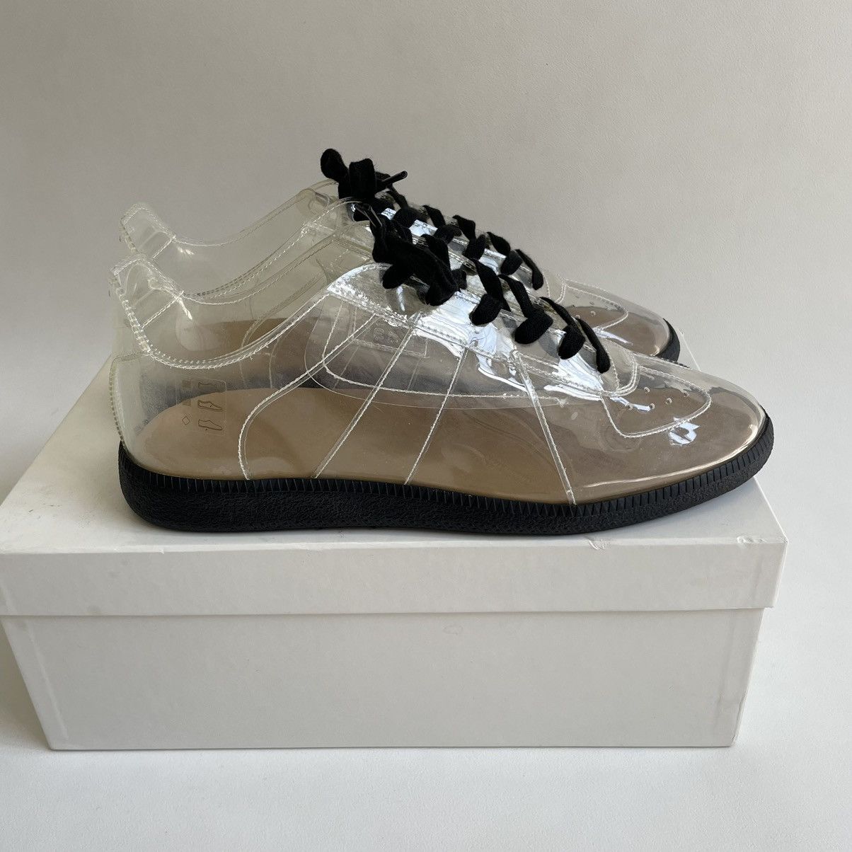 Maison Margiela S/S 21 Clear PVC GAT Sneakers Size US 10 / EU 43 - 23 Thumbnail