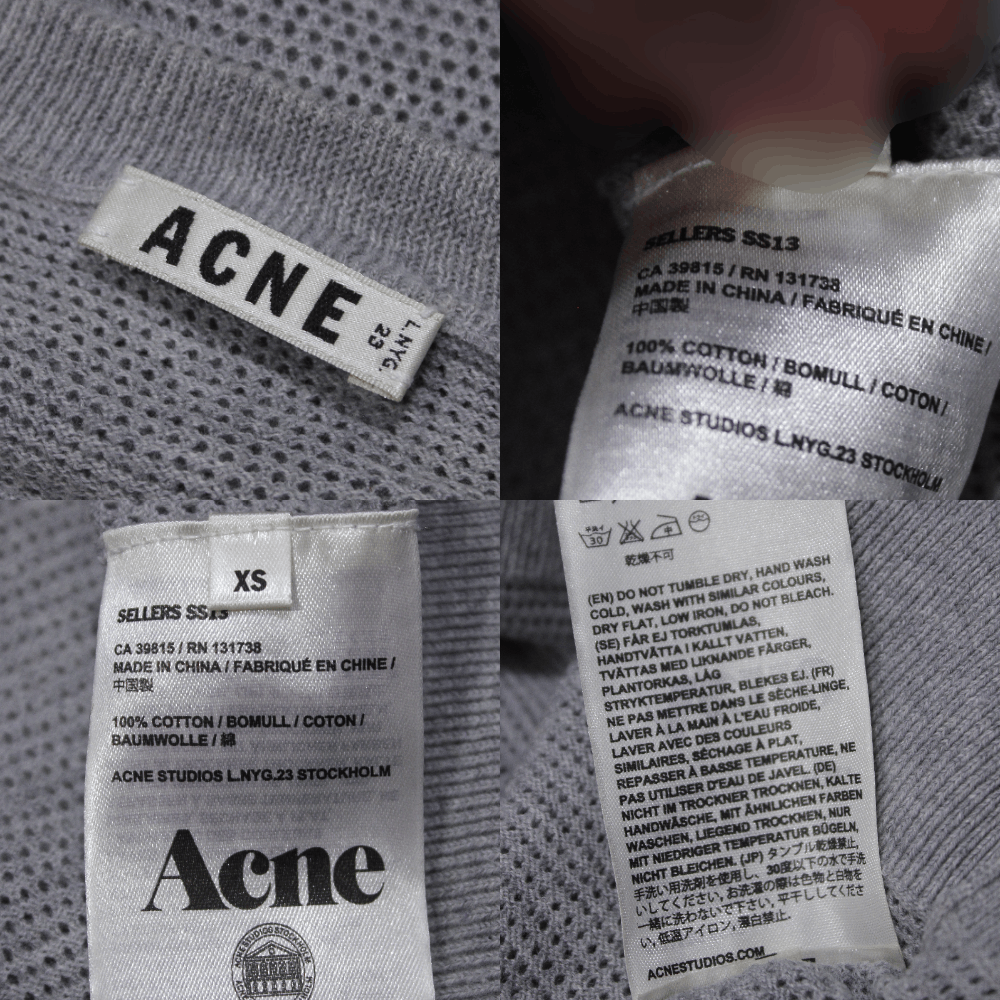 Acne Studios Sellers SS13 Mesh Sweater Size US XS / EU 42 / 0 - 7 Thumbnail