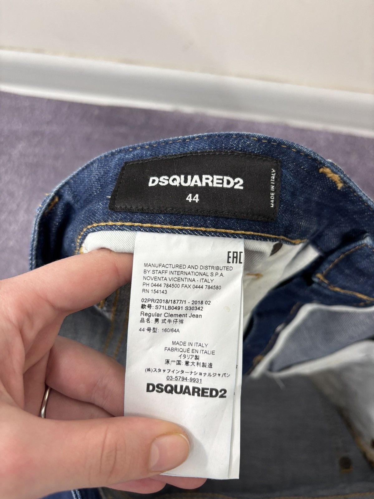 Dsquared2 Dsquared2 Women’s Distressed Painted Blue Denim Jeans Size 30" / US 8 / IT 44 - 8 Thumbnail