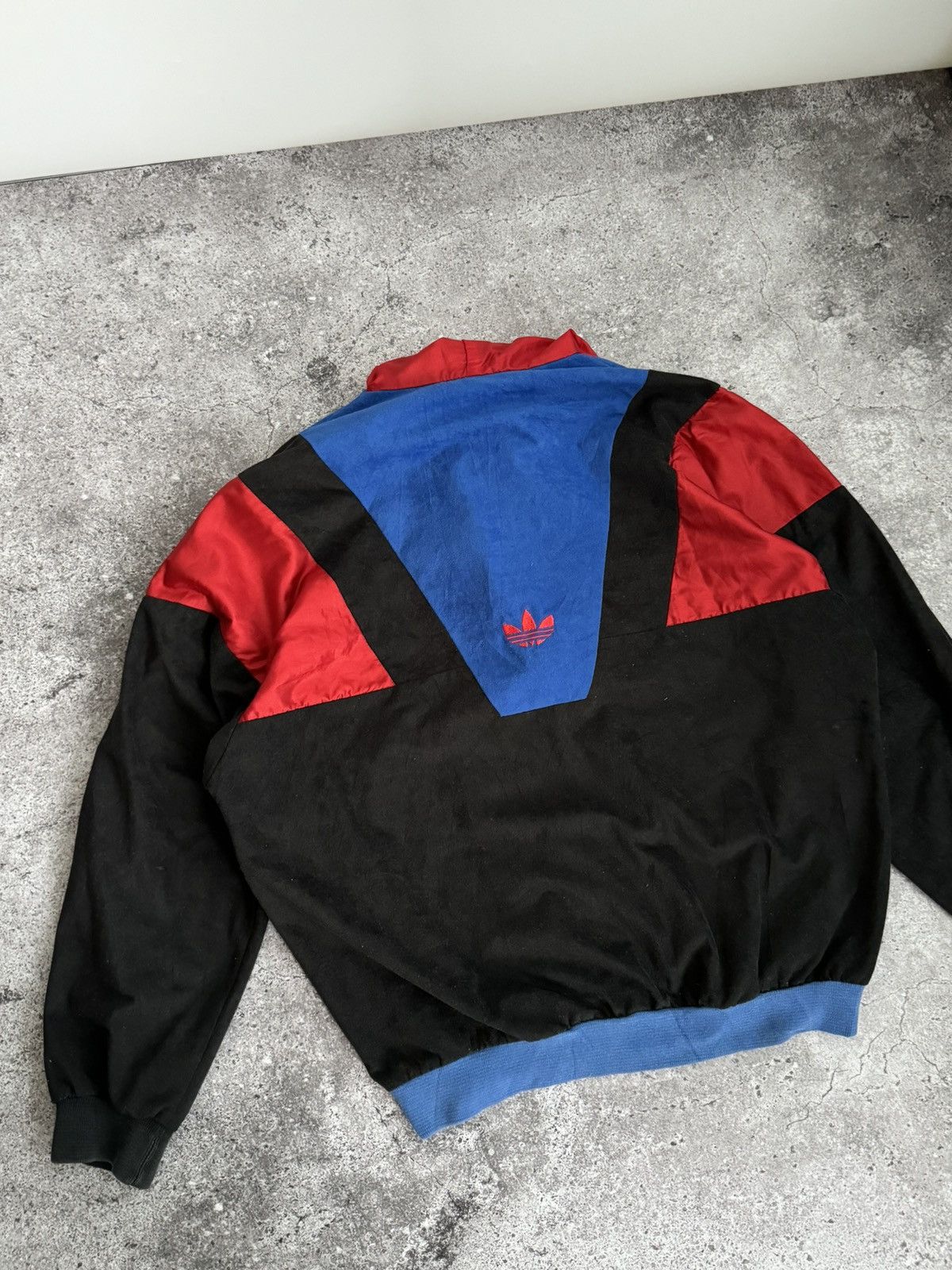 Adidas × Vintage Vintage adidas Velour felt track light hoodie Size US M / EU 48-50 / 2 - 15 Thumbnail