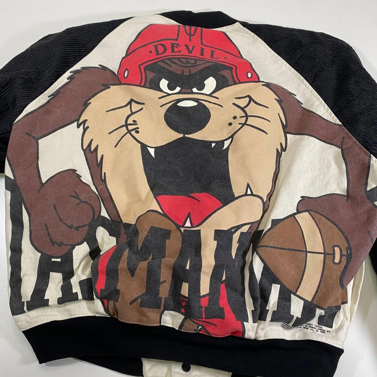 Other Vintage Looney Tunes Tasmanian Devil Varsity Baseball Jacket Size ONE SIZE - 1 Thumbnail