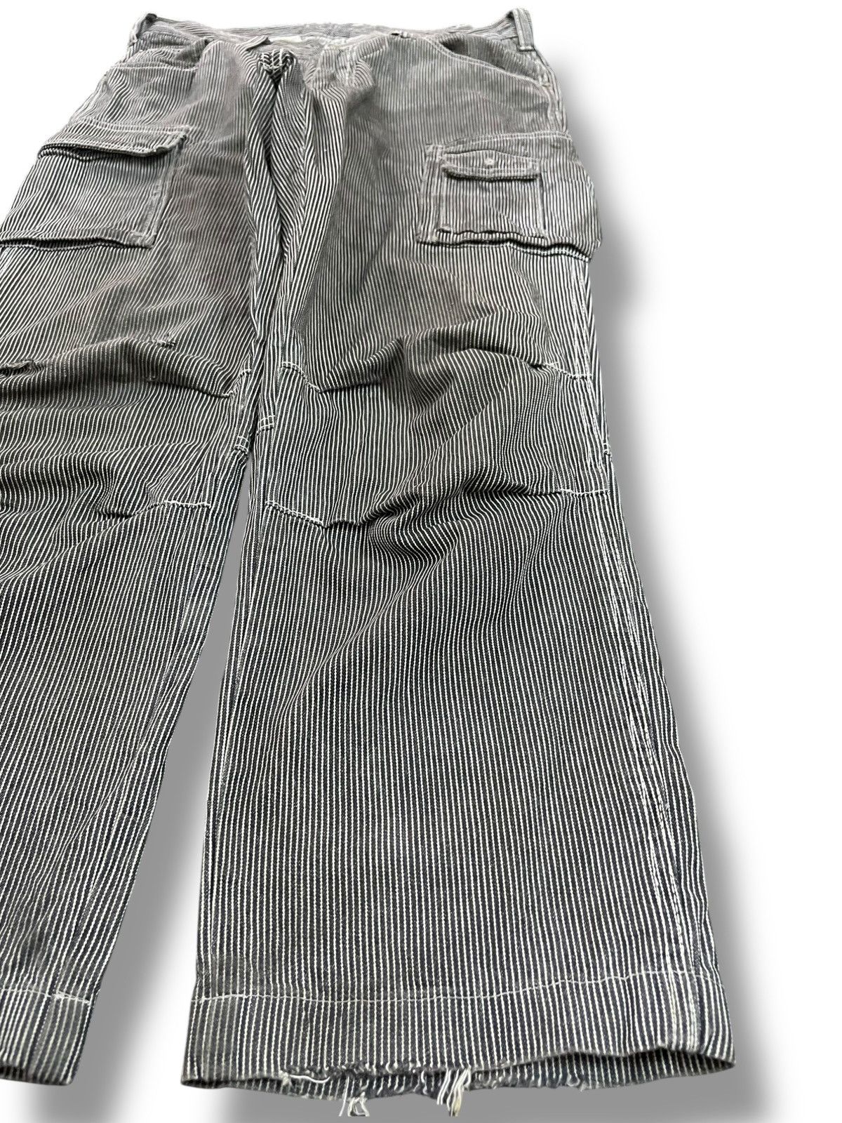 Japanese Brand Vintage Dogman Hickory Baggy Cargo Denim Size US 32 / EU 48 - 6 Thumbnail