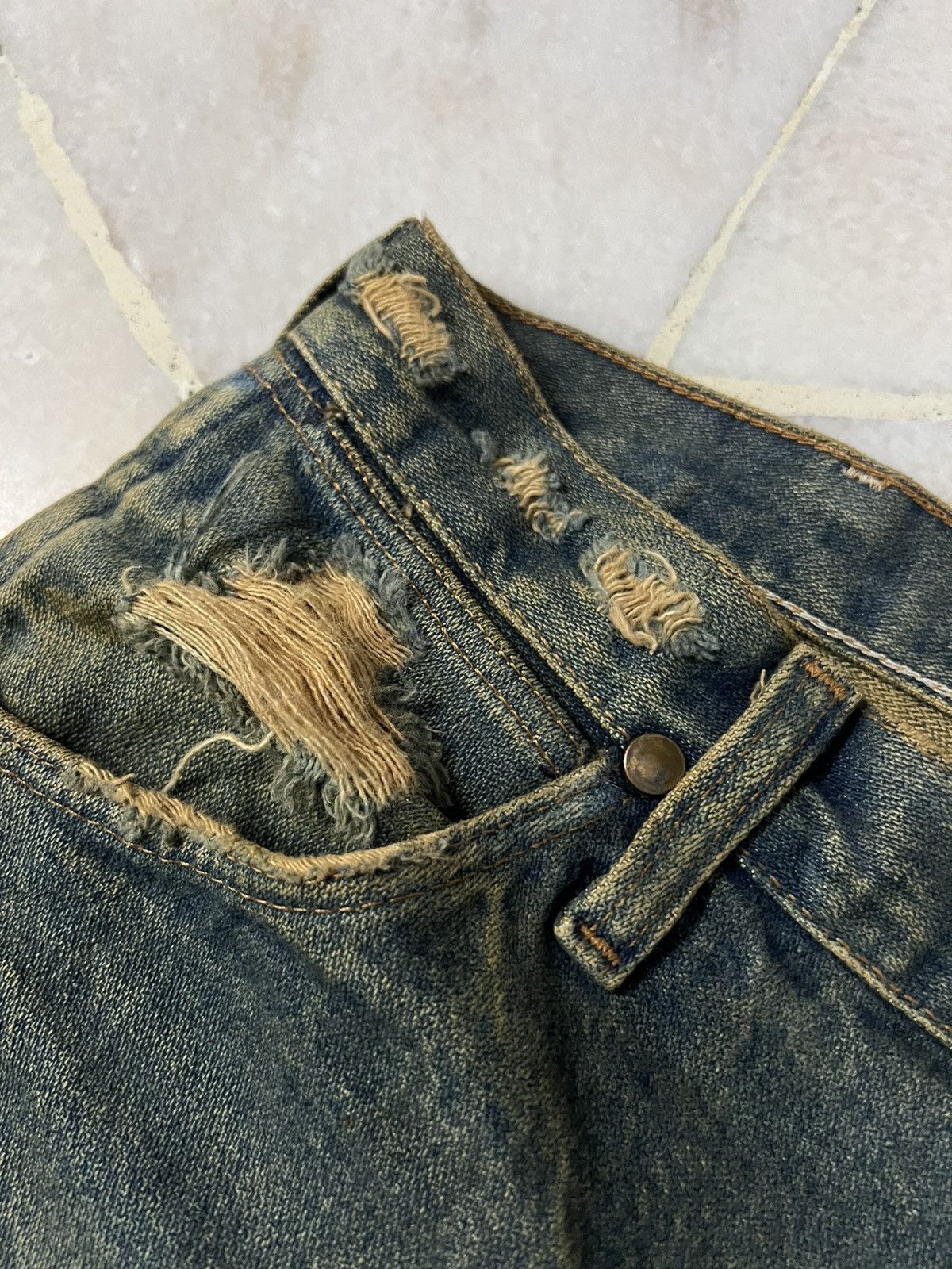 Wrangler Wrangler Distressed Rusty Jeans W30 Size US 30 / EU 46 - 10 Thumbnail
