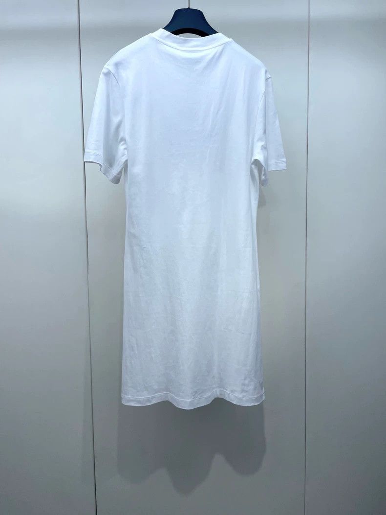Louis Vuitton Louis Vuitton Chain 1854 monogram short sleeve dress 2504-N Size L / US 10 / IT 46 - 2 Thumbnail