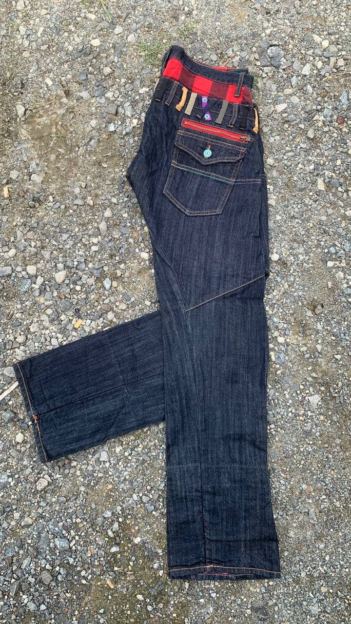 Japanese Brand Sorridere Great double waisted jeans Size US 33 - 14 Thumbnail