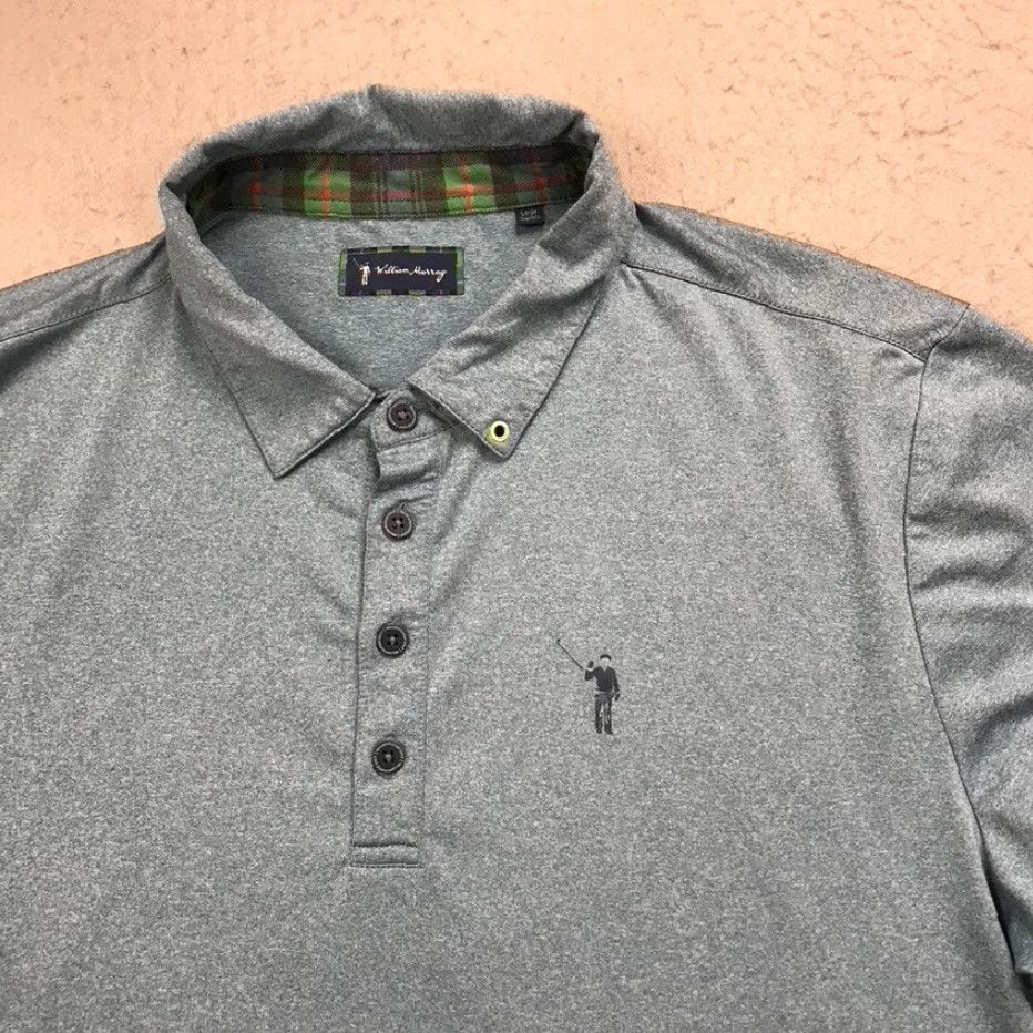Vintage William Murray Polo Shirt Mens Large Blue Bill Logo Performance Golf Stretch Polo Shirt Mens L Blue William Murray Sports Vintage No Size US L / EU 52-54 / 3 - 2 Thumbnail