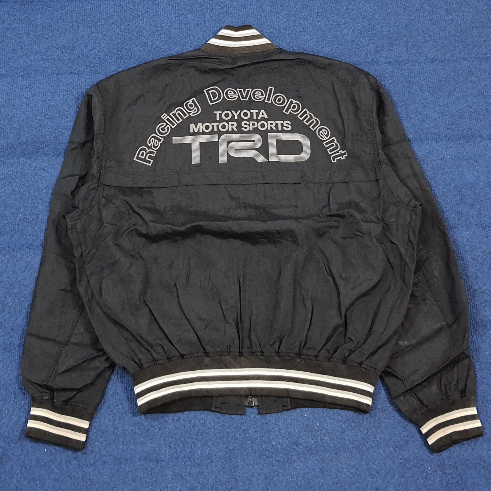 Japanese Brand Vintage 90s Toyota TRD Racing Jacket Black Bomber C300N6 Size US M / EU 48-50 / 2 - 1 Thumbnail