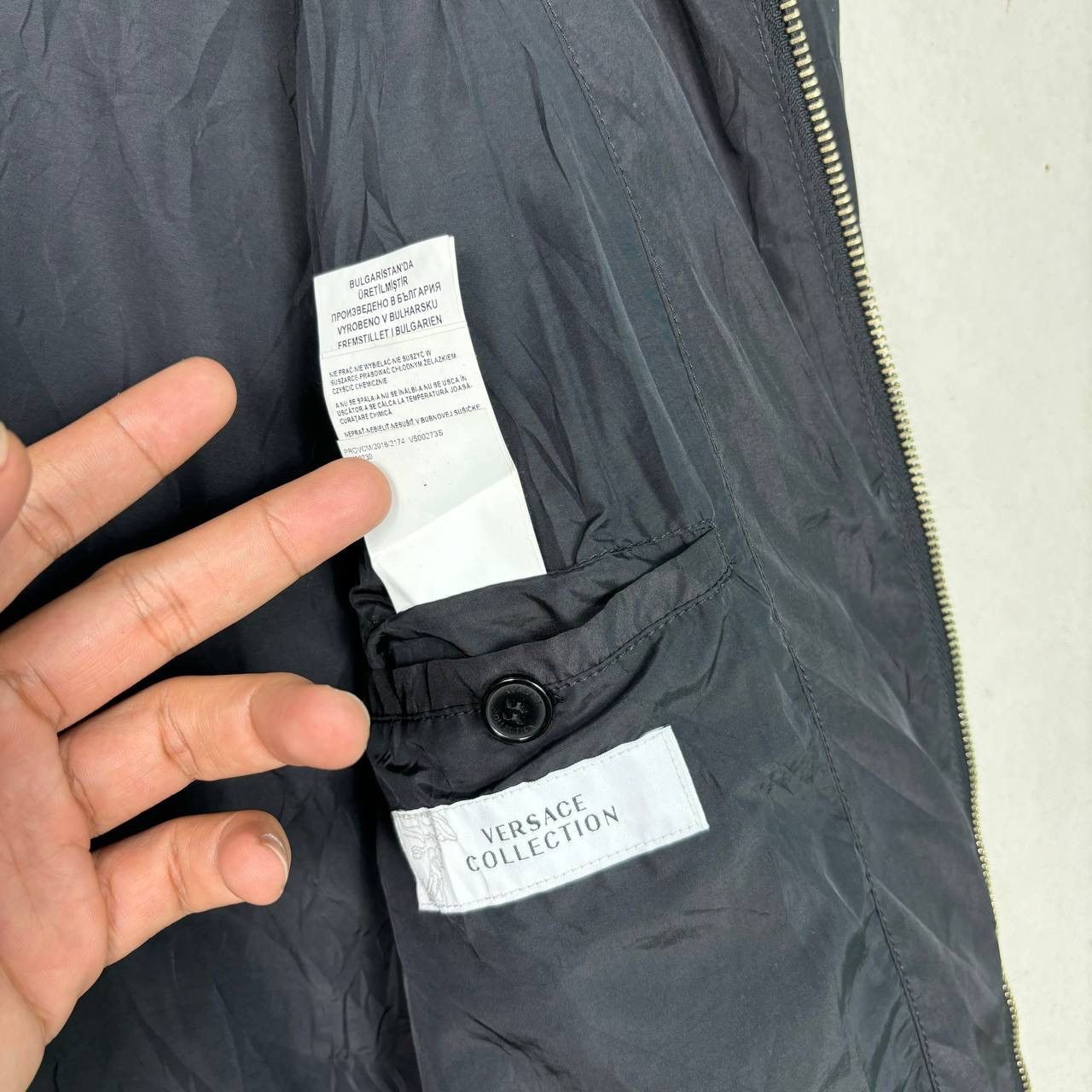 Versace Gianni Versace Black Single Rider Bomber Jacket Size US M / EU 48-50 / 2 - 12 Thumbnail