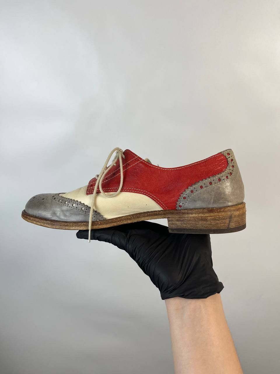 Other MOMINO OXFORD BROGUE SHOES LEATHER WINGTIP SIZE EU 38 US 6 Size US 6 / EU 39 - 5 Thumbnail