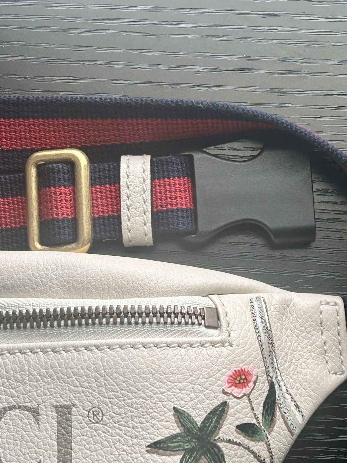 Gucci Super Rare Gucci snake logo flora belt bag Size ONE SIZE - 8 Thumbnail