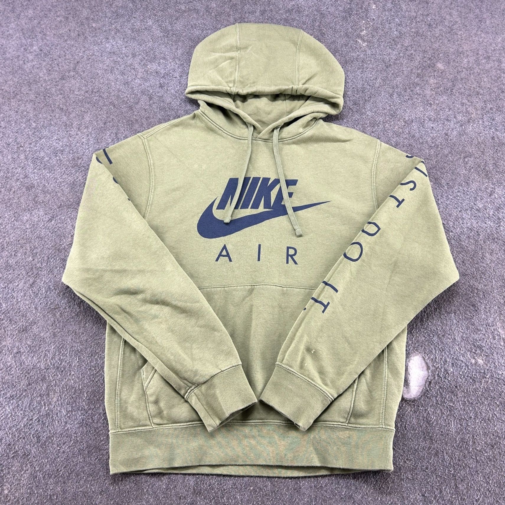 Nike Nike Air Hoodie Mens Small Green Pullover Sweatshirt Swoosh Fleece Cotton JDI Size US S / EU 44-46 / 1 - 2 Thumbnail