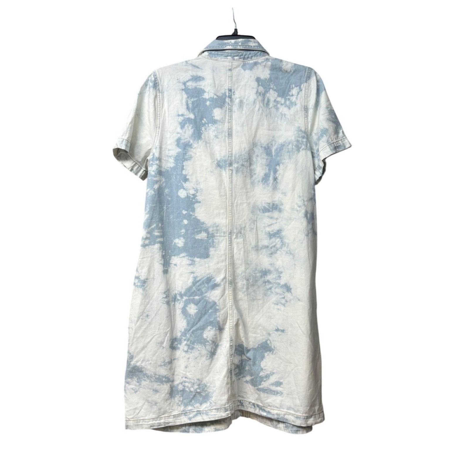 Style & Co Style & Co Petite Cotton Denim Shirtdress, Bleached Wash, 16 Size ONE SIZE - 4 Thumbnail