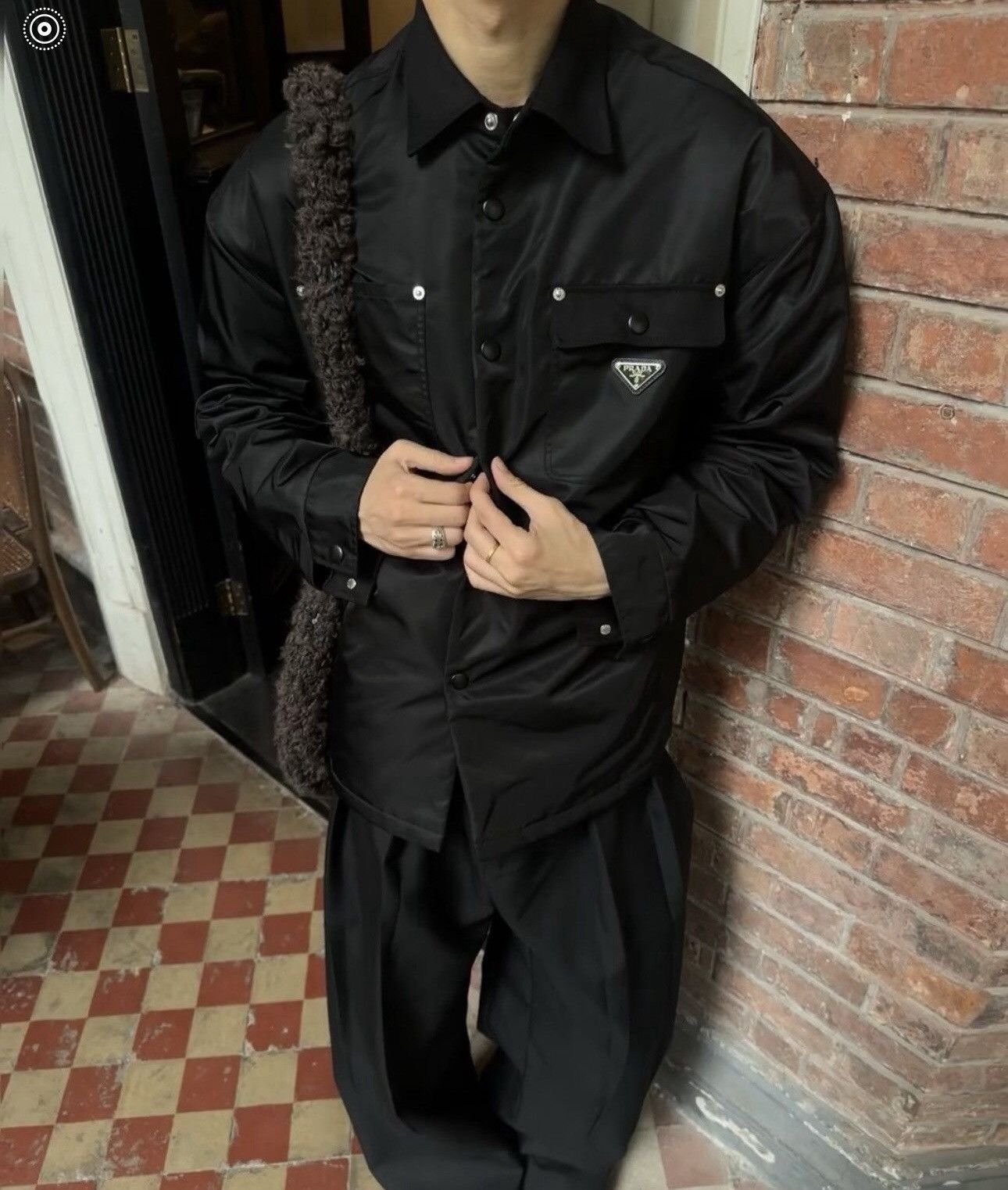 Prada Prada Tech Re-Nylon Padded Cargo Pocket Black Jacket Size US M / EU 48-50 / 2 - 19 Thumbnail