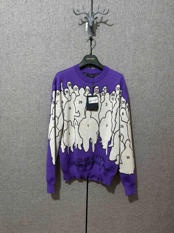 Louis Vuitton Louis Vuitton Colorful Embroidered Wool Sweater 0089 Size US S / EU 44-46 / 1 - 1 Thumbnail