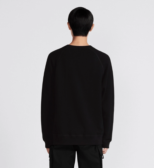 Dior o1w1db10525 483J63 Relaxed-Fit Bobby Sweatshirt in Black Size US L / EU 52-54 / 3 - 6 Thumbnail