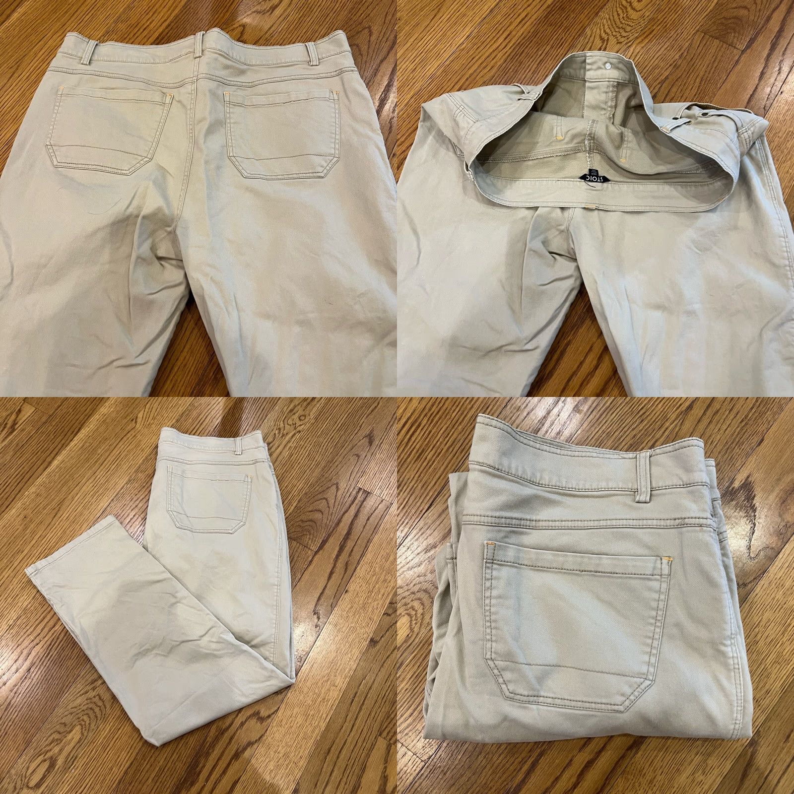 Stoic Stoic Pants Men Cargo Flat Front Zipper 38x30 Beige Regular Pockets Lightweight Cargo Pants Size US 38 / EU 54 - 9 Thumbnail