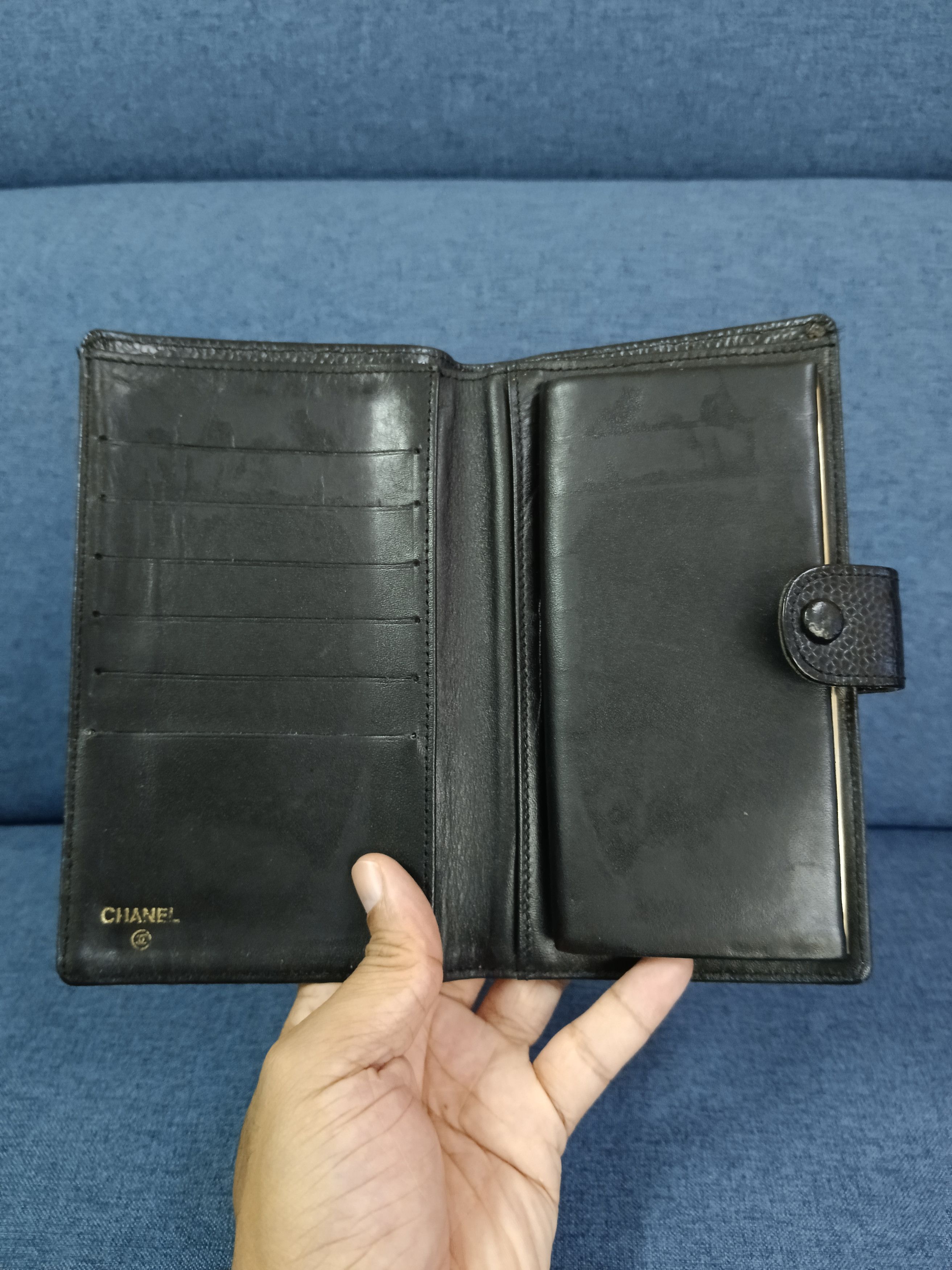 Chanel VINTAGE 90s CHANEL CC CAVIER LEATHER WALLET Size ONE SIZE - 3 Thumbnail