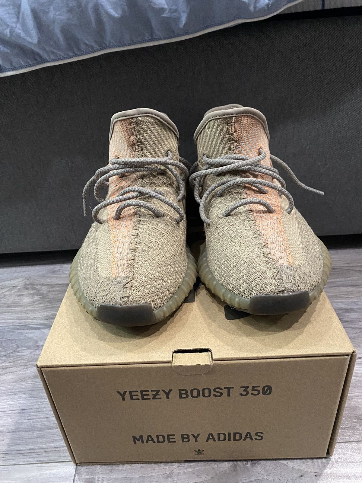 Adidas × Yeezy Yeezy 350v2 Sand Taupe Size US 8.5 / EU 41-42 - 3 Thumbnail