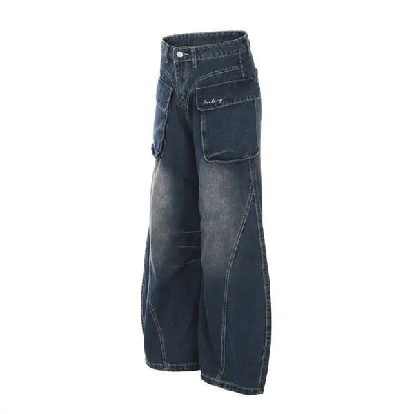 VIBE American street multi-pocket loose stitching scimitar jeans Size US 32 / EU 48 - 2 Thumbnail