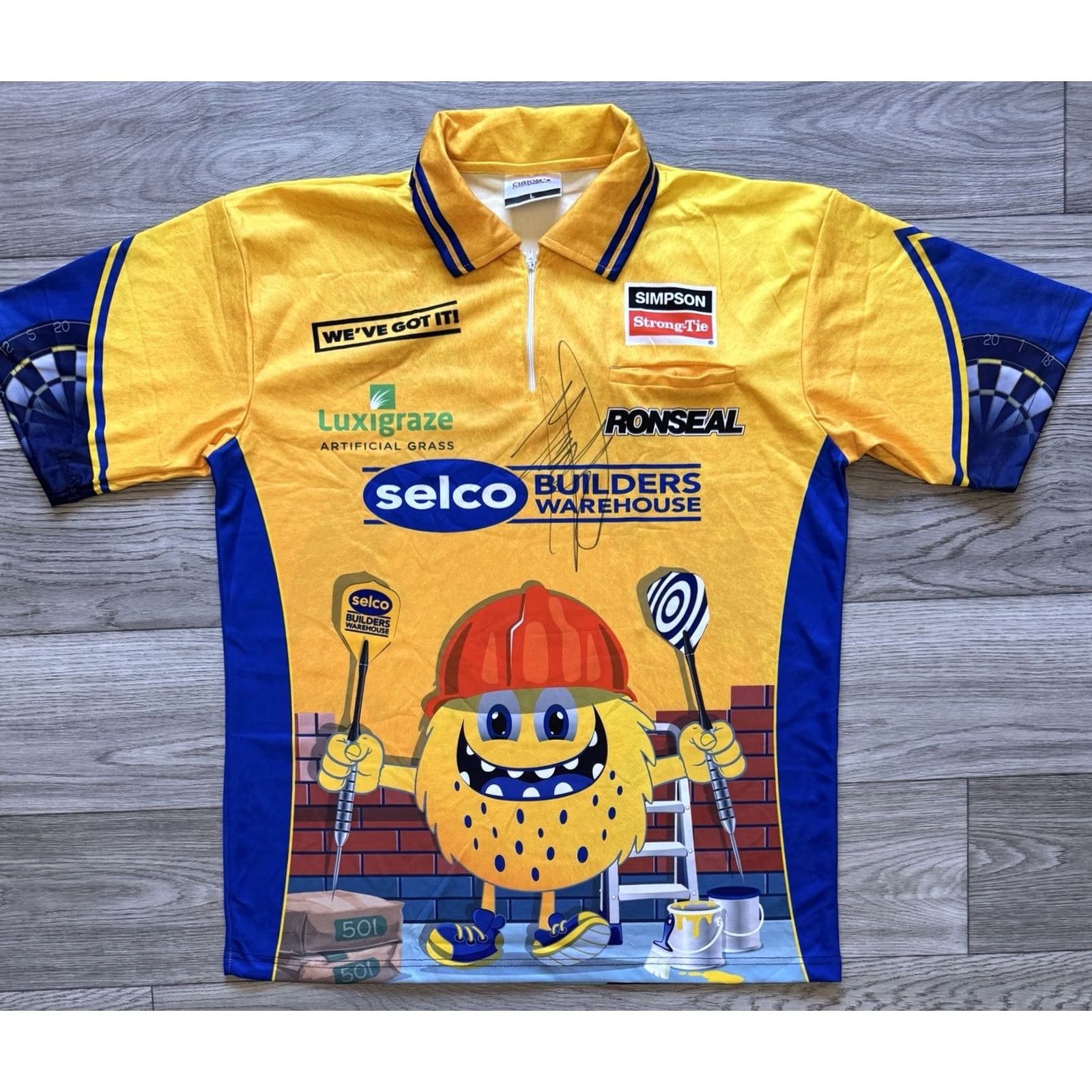 Warehouse Selco Builders Warehouse Darts Shirt Size L With Autograph Mens T-Shirt Multicolor Size US L / EU 52-54 / 3 - 2 Thumbnail