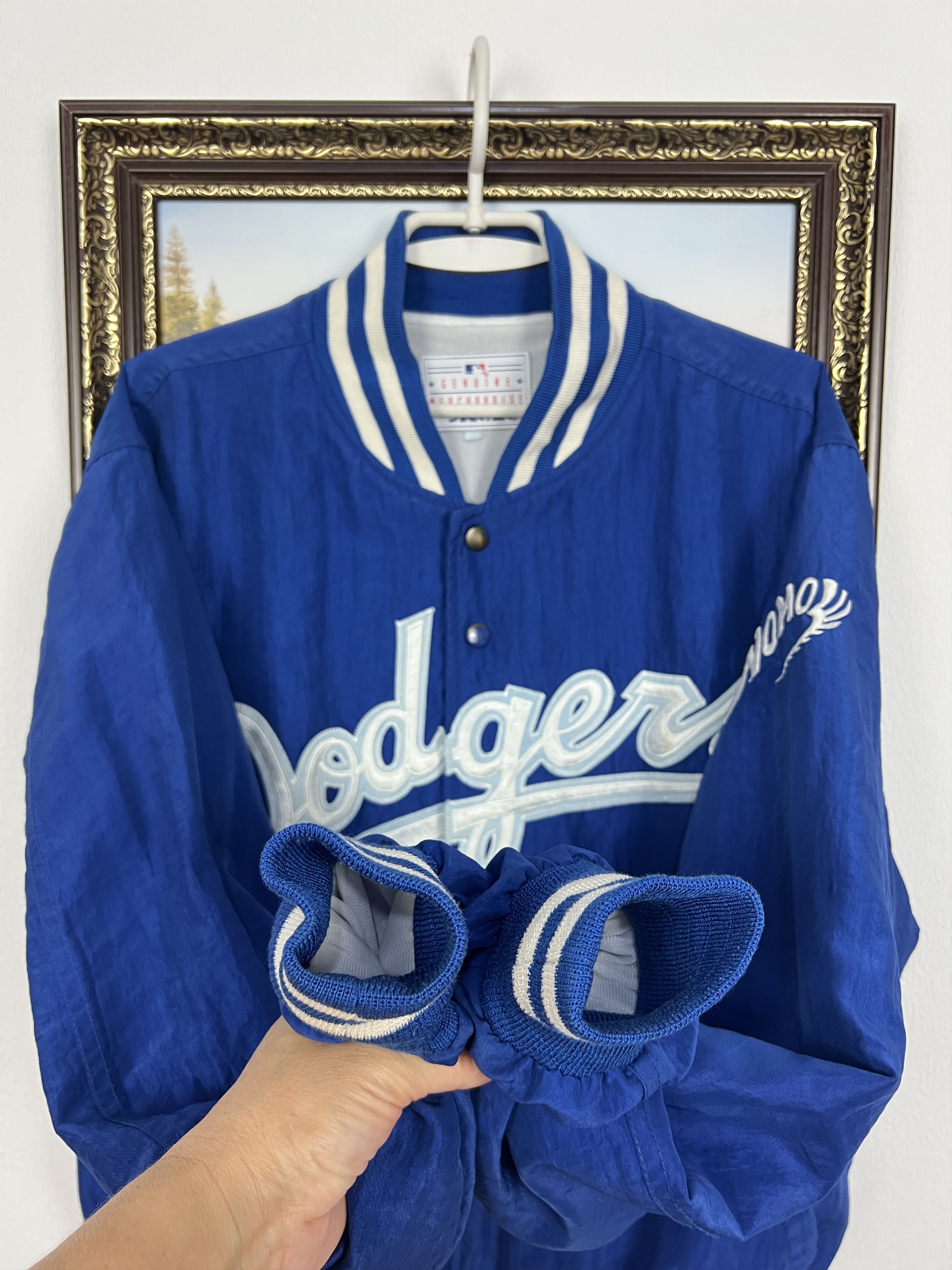 Starter Vintage 90s LA Dodgers Starter Bomber Jacket MLB Blue Mens Size US XL / EU 56 / 4 - 8 Thumbnail