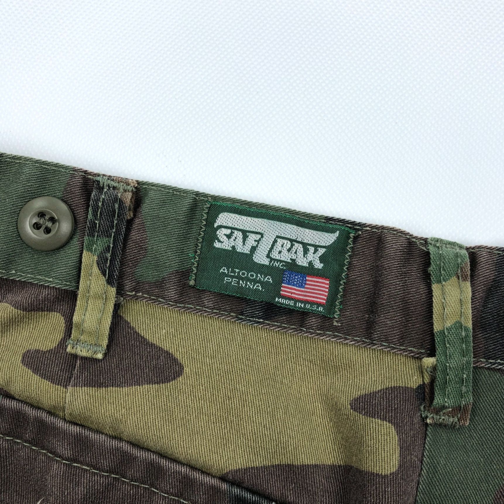 SafTbak VINTAGE Saftbak Pants Mens 32x30 Woodland Camo Cargo Hiking Outdoor USA 90s Pants Mens 32 Woodland Camo Cargo 90s USA Size US 32 / EU 48 - 6 Thumbnail