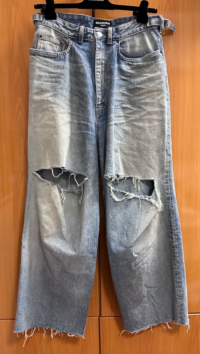Pre-owned Balenciaga 22ss Skater Jeans In Blue