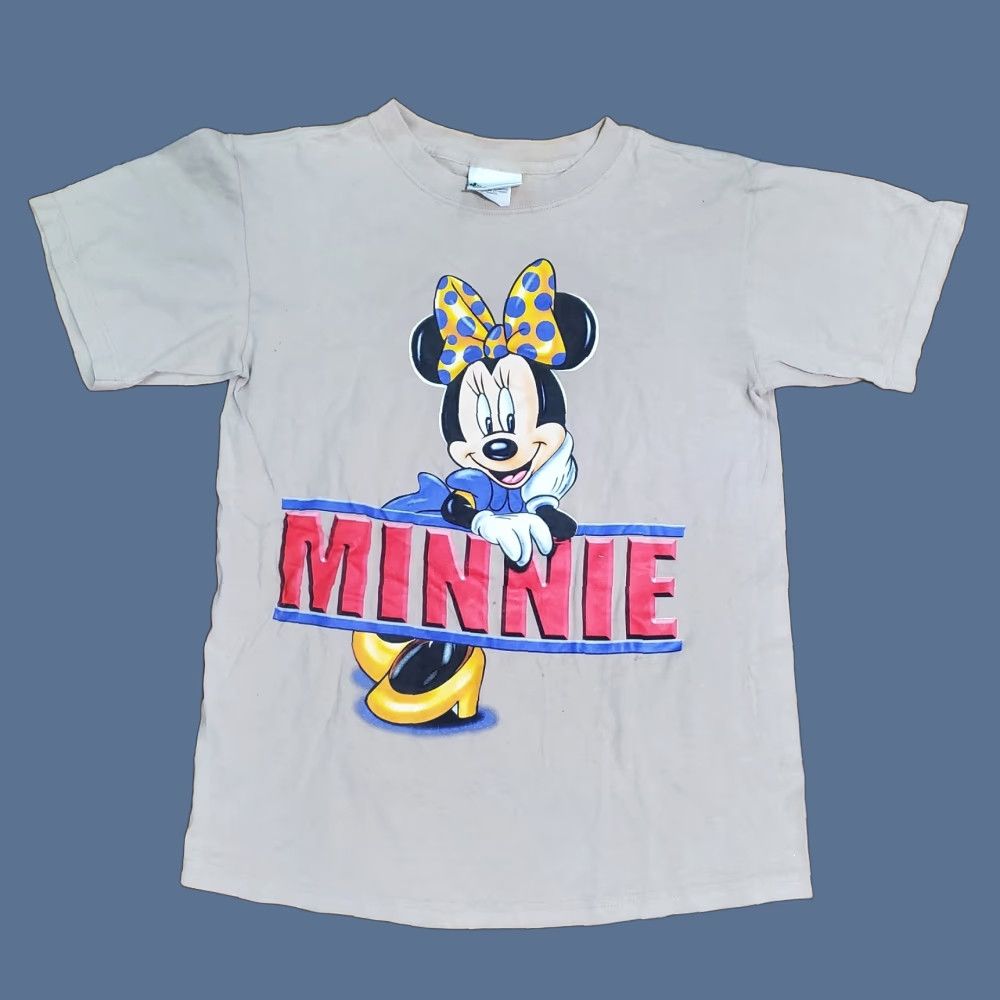 Disney VINTAGE Disney Mickey Mouse T-Shirt Adult Small Brown Logo Graphic Tee Size US S / EU 44-46 / 1 - 1 Thumbnail