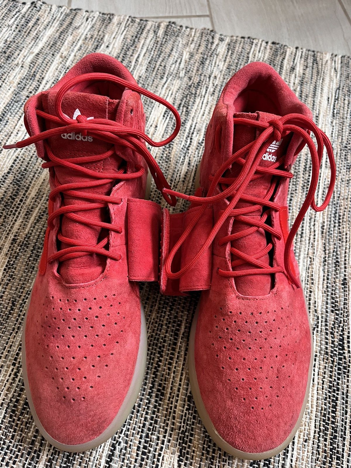 Adidas × Vintage Adidas Tubular red sneakers Size US 8 / EU 41 - 11 Thumbnail
