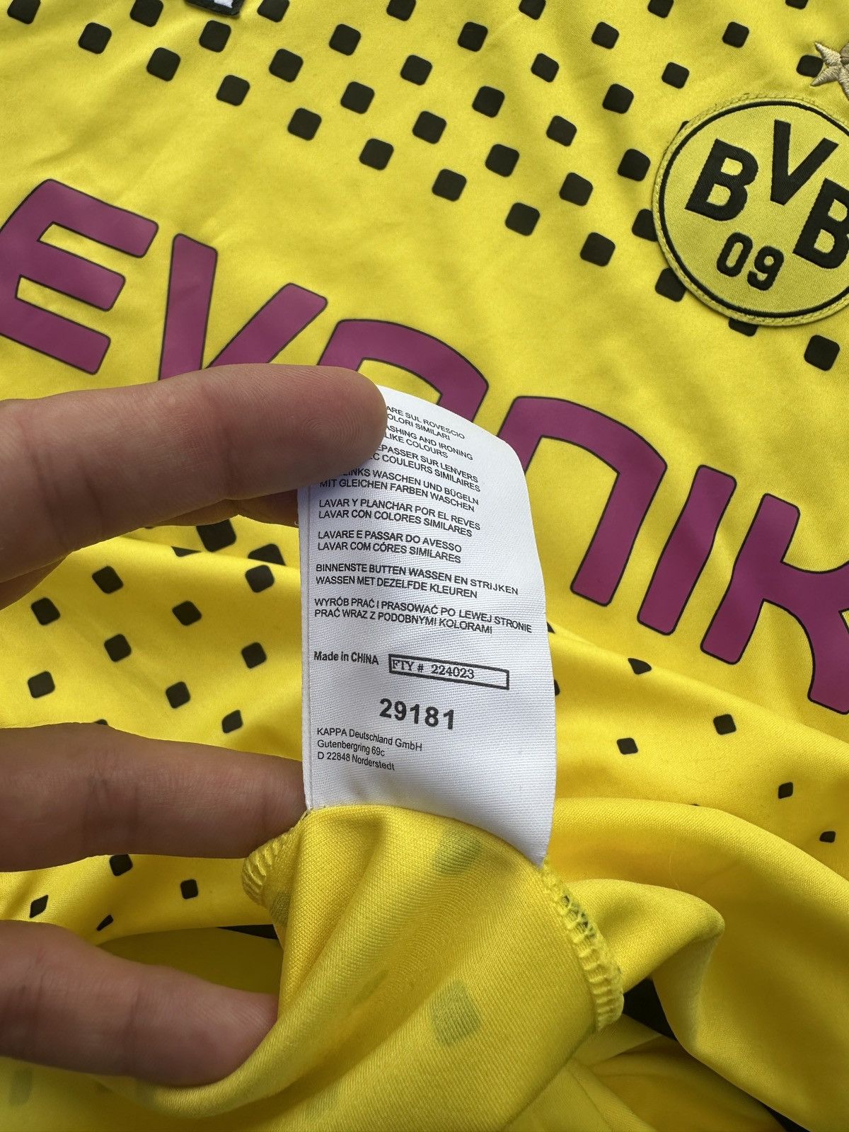 Kappa Kappa Borussia Dortmund Soccer Jersey Rare Blokecore VTg XL Size US XL / EU 56 / 4 - 6 Thumbnail
