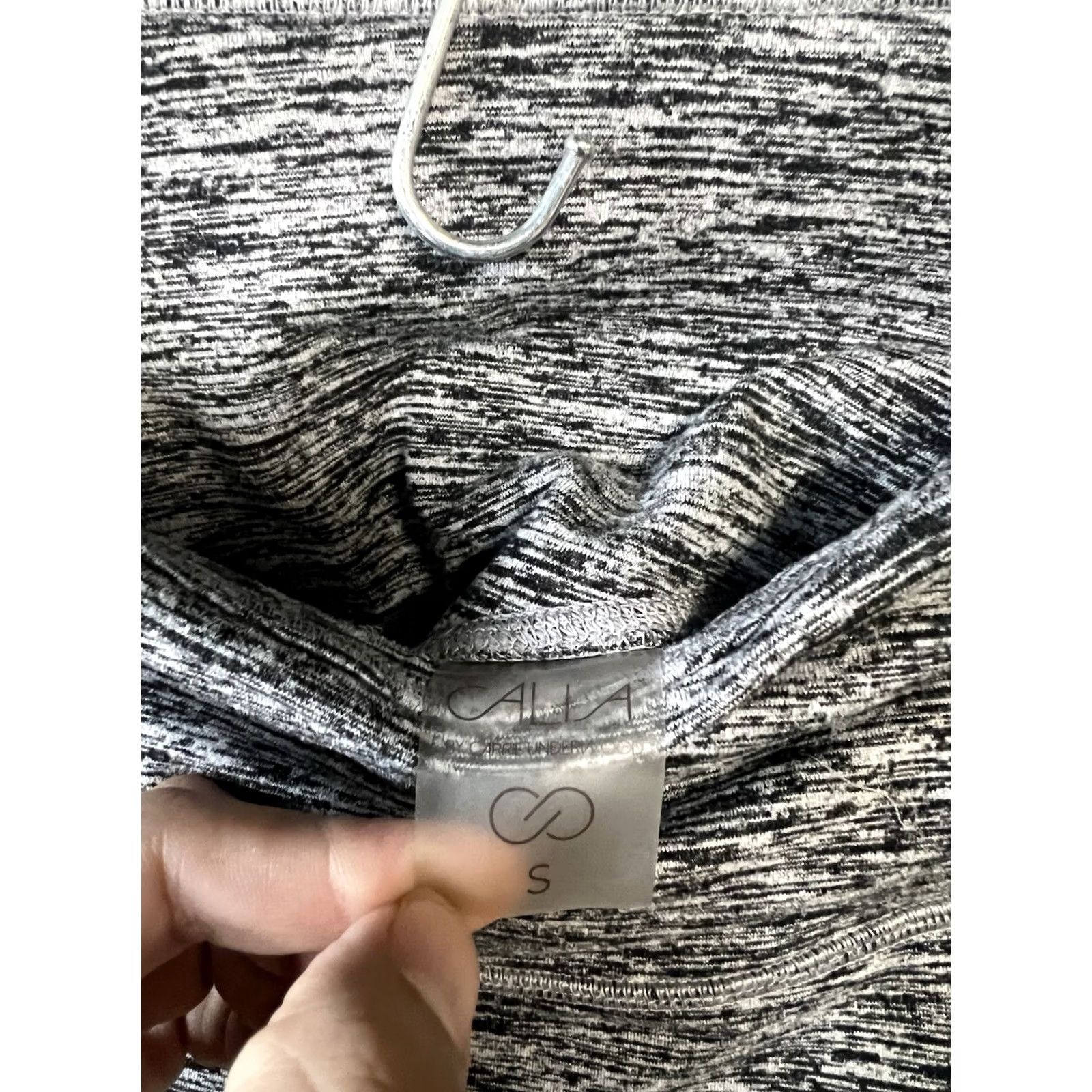 Vintage CALIA Womens Gray Cropped Leggings Size S Pull On Fitness Activewear Size 28" / US 6 / IT 42 - 3 Thumbnail
