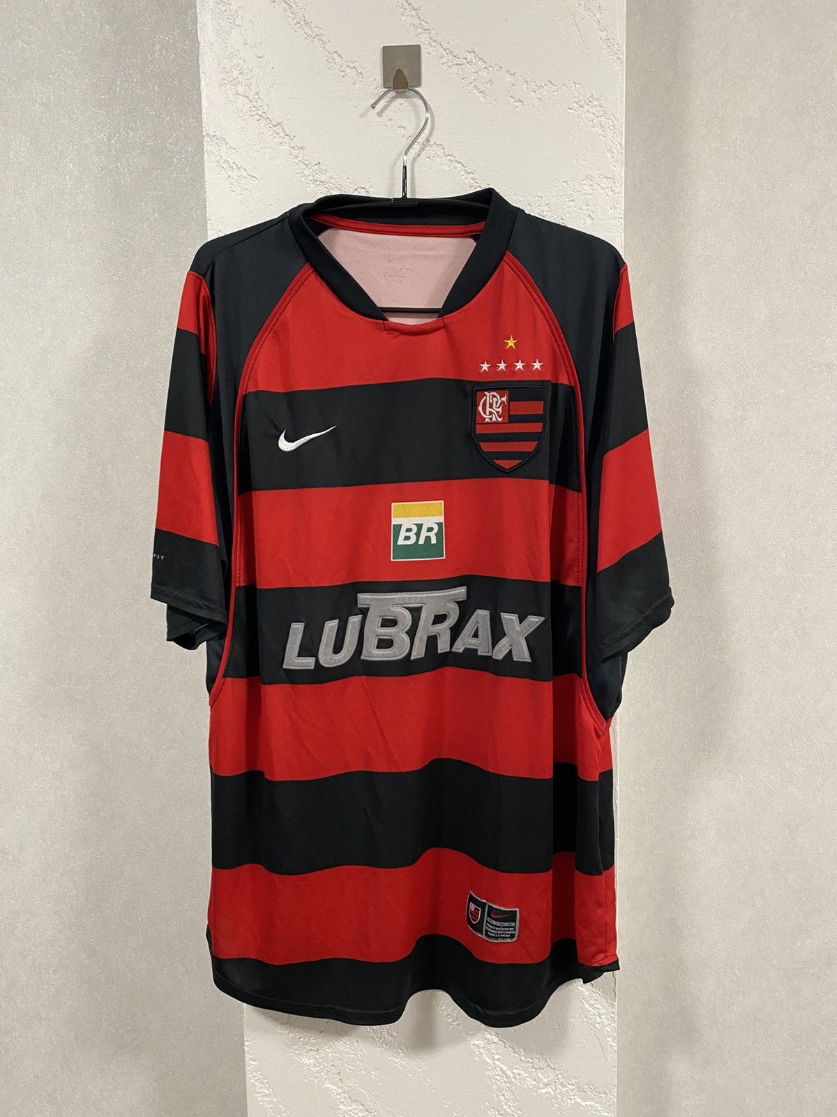 Nike Flamengo 2001 Home Soccer Jersey Dejan Petkovic Sz: XL