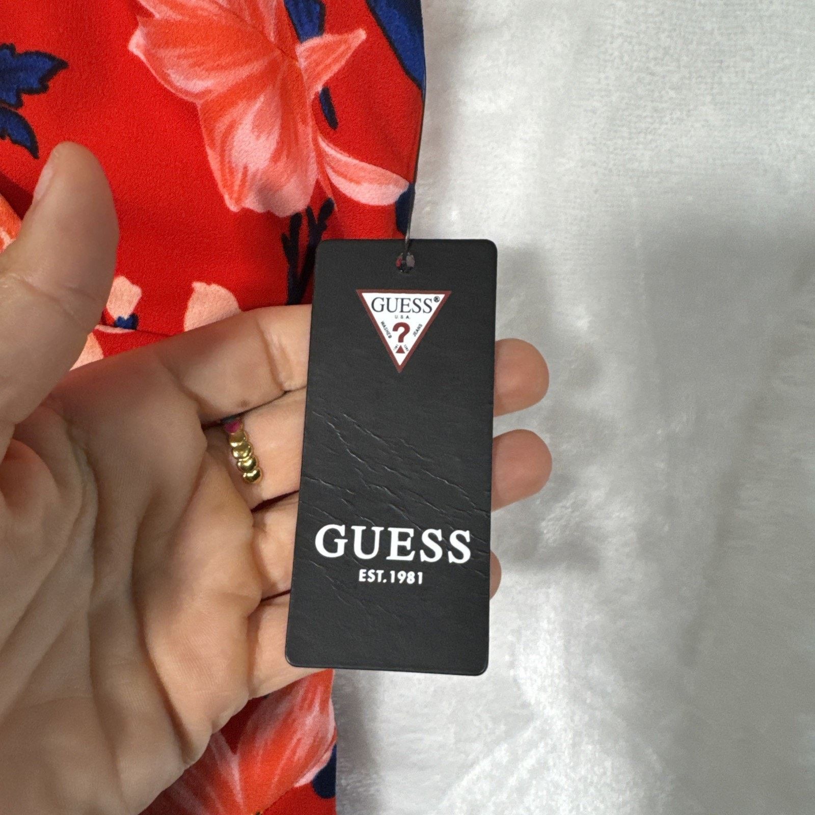 Guess NWT GUESS Printed Scuba-Crepe Sheath Lined Sleeveless Floral Size XL / US 12-14 / IT 48-50 - 2 Thumbnail
